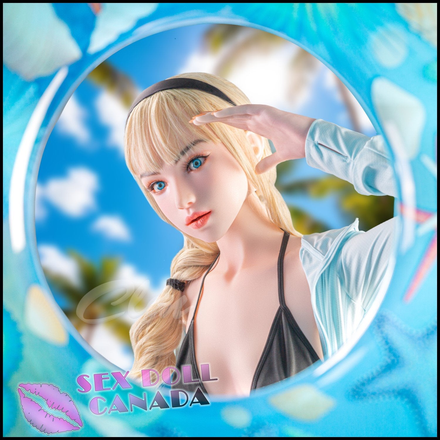 Climax Realistic Sex Doll Western American Blonde Hair Small Waist