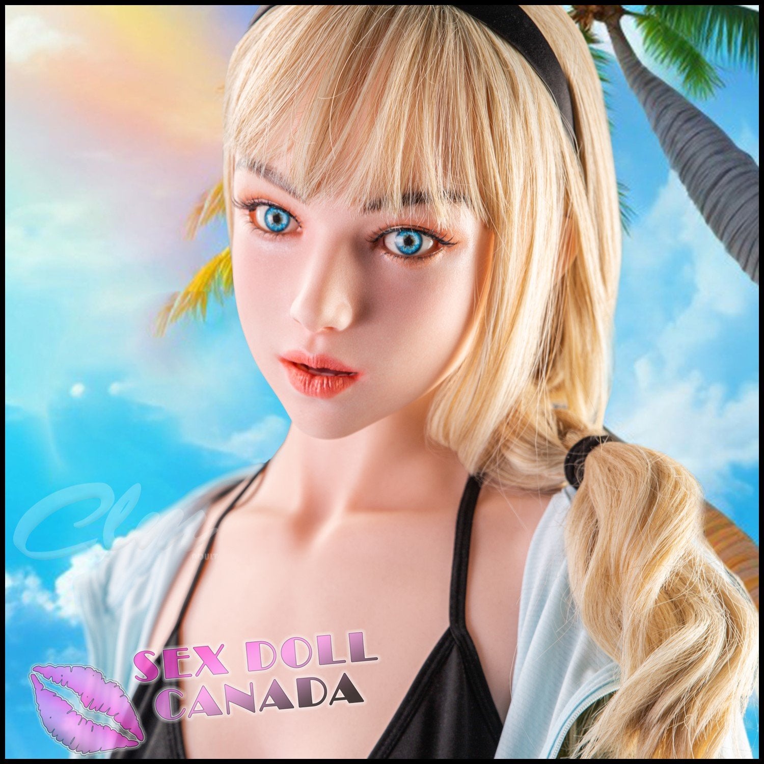 Climax Realistic Sex Doll Small Waist Big Tits Breasts Blonde Hair