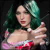 FunWestDoll Realistic Sex Doll Green Hair Curvy Full Body Big Tits Breasts