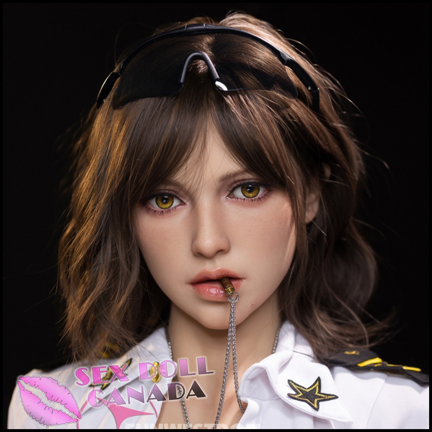 FunWestDoll Realistic Sex Doll Big Ass Butt Brunette Hair Curvy Full Body