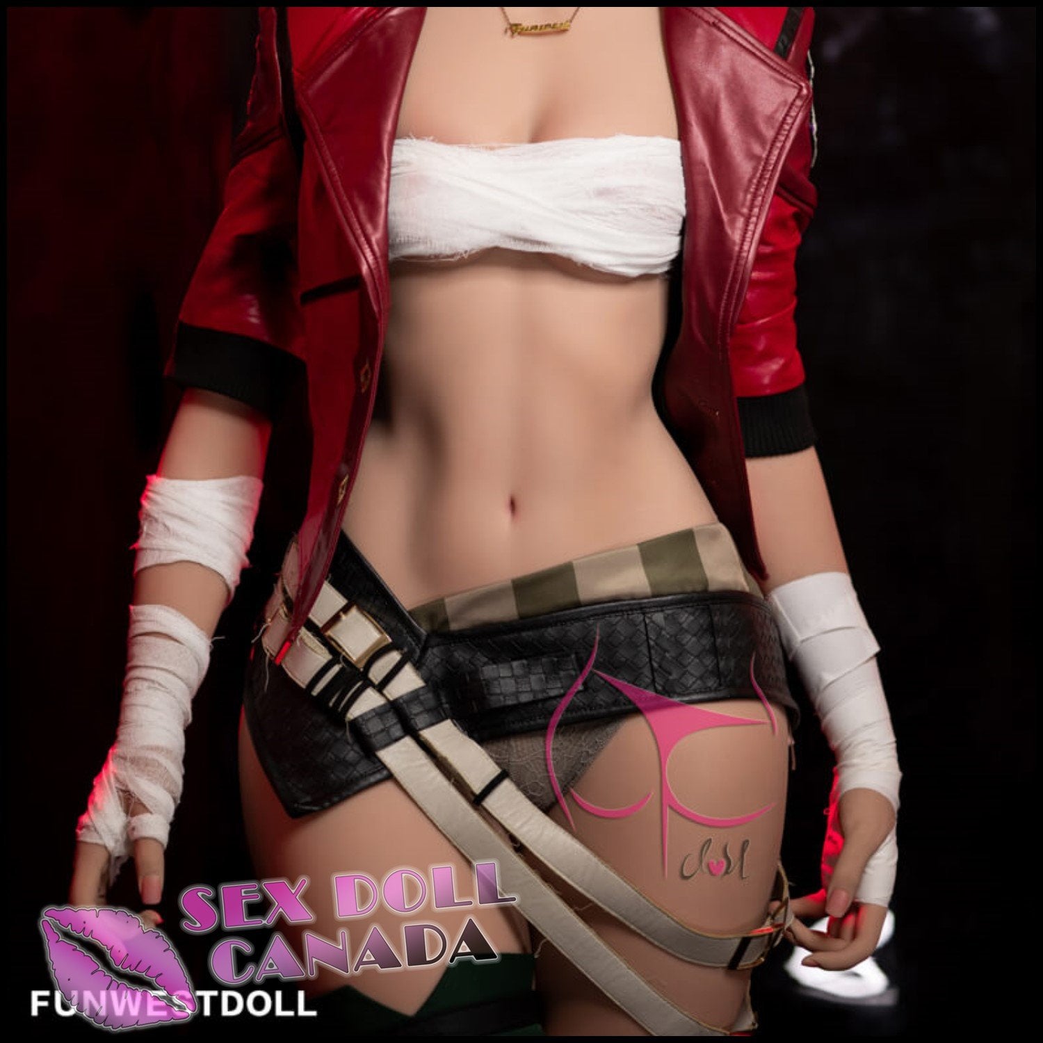 FunWestDoll Realistic Sex Doll Small Waist Big Ass Butt Red Head