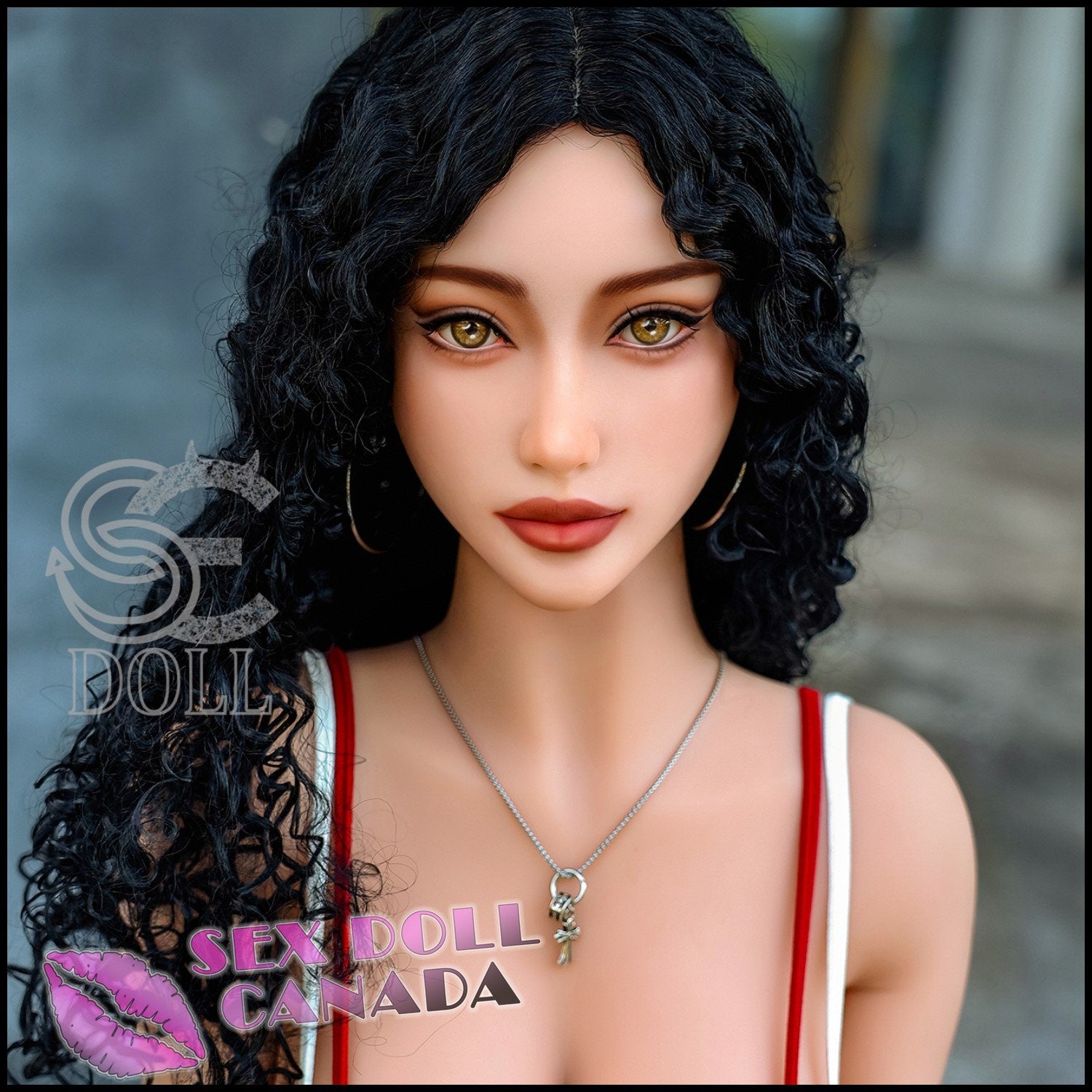 SE DOLL Realistic Sex Doll Huge Tits Boobs Black Hair Western American