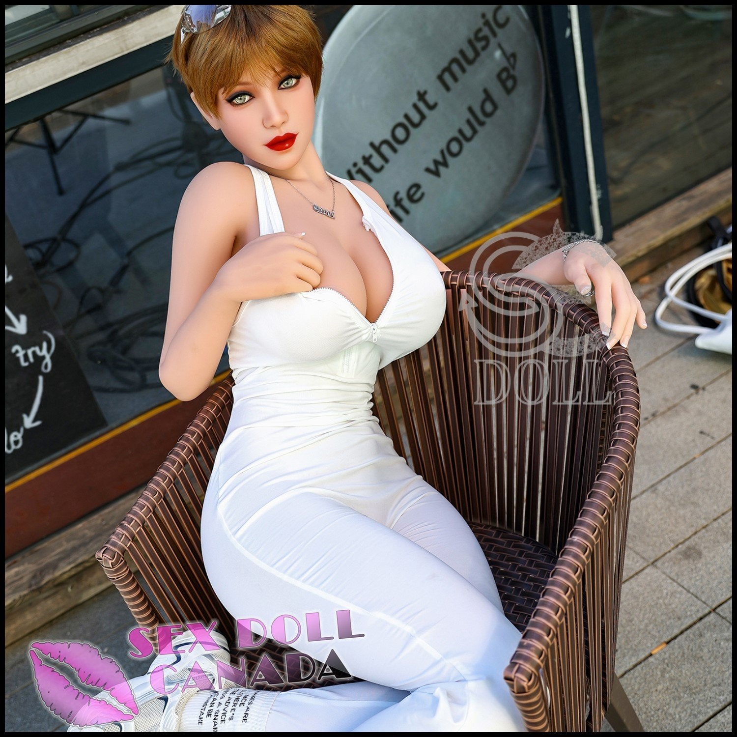 SE DOLL Realistic Sex Doll Western American Brunette Hair Big Ass Butt