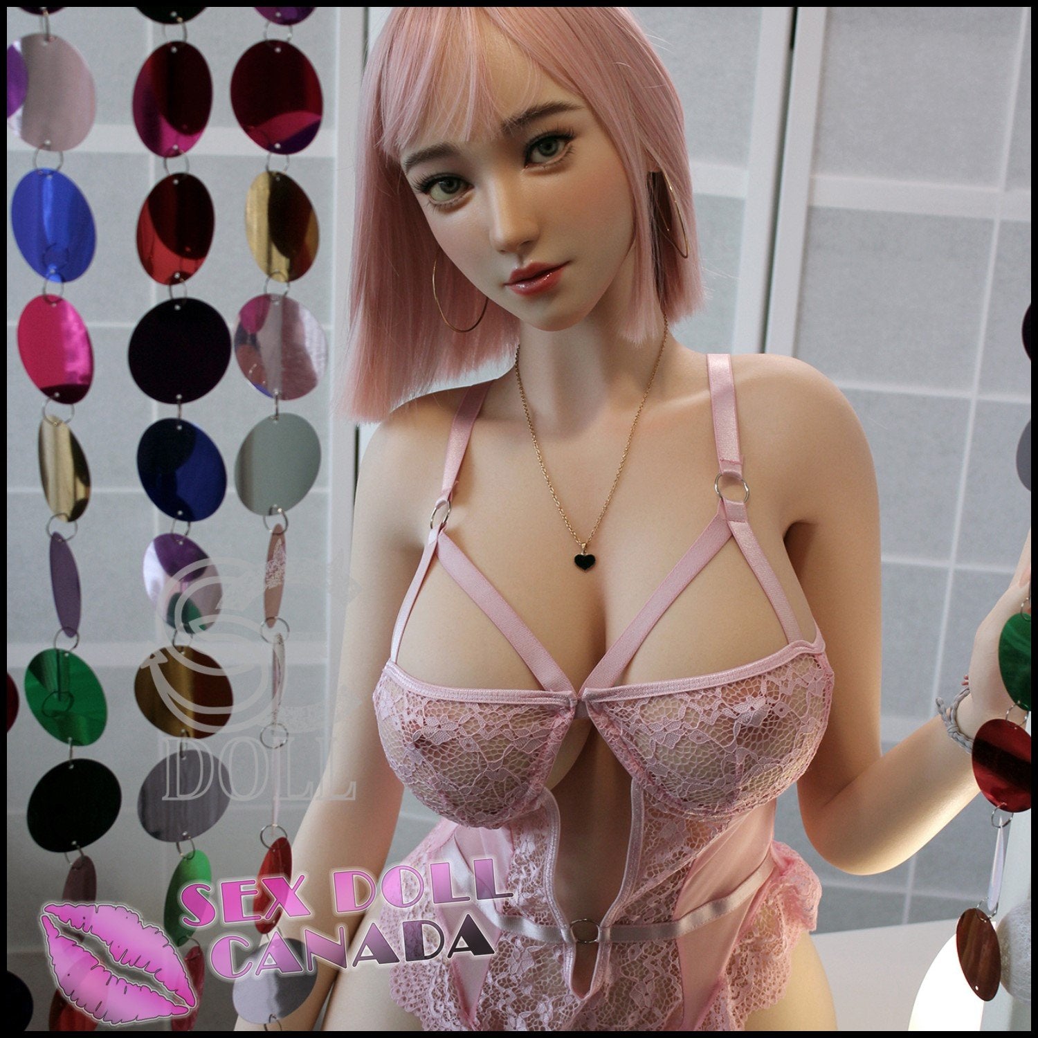 SE DOLL Realistic Sex Doll Western American Big Ass Butt Pink Purple Hair