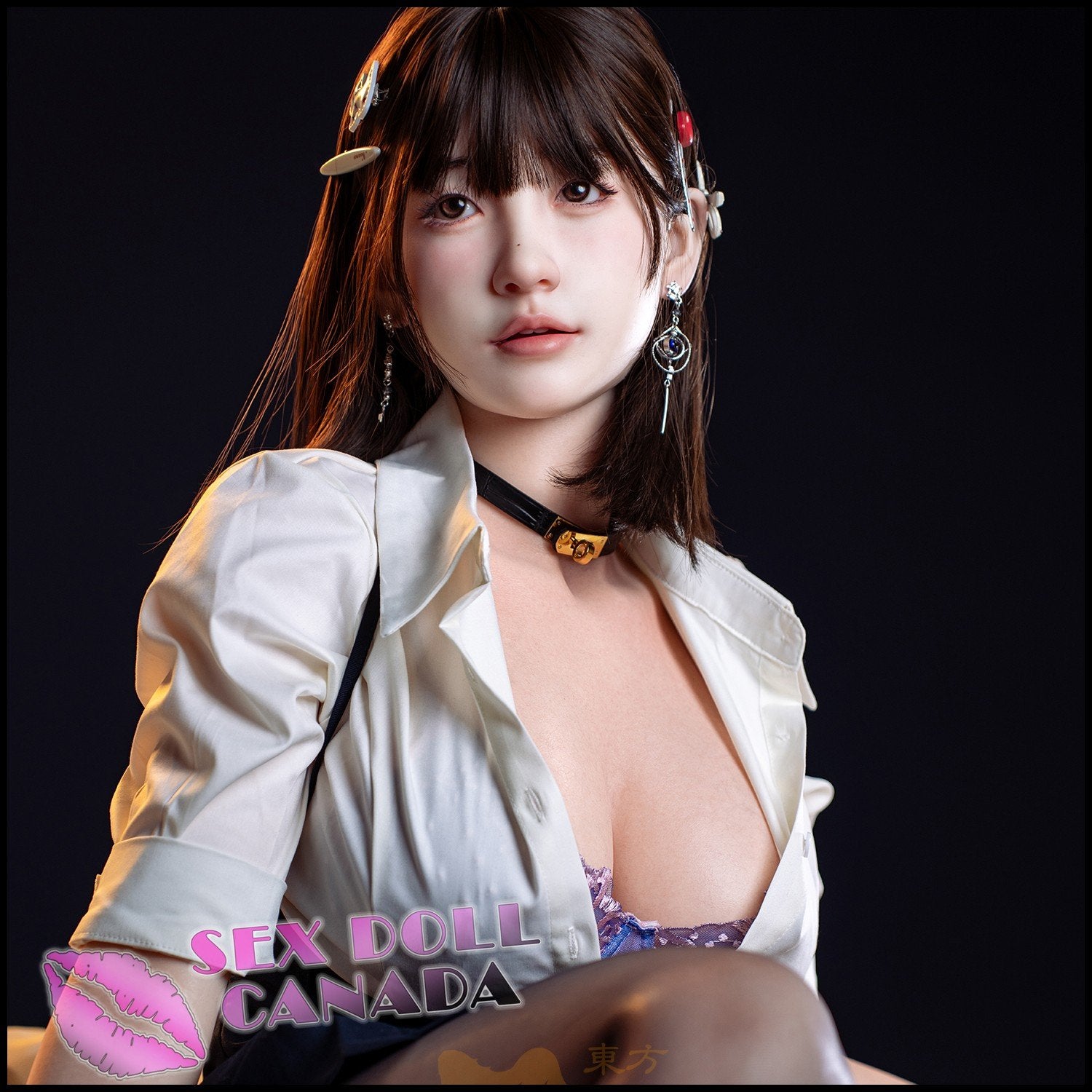 IRONTECH Dolls Realistic Sex Doll Big Tits Breasts Small Waist Brunette Hair