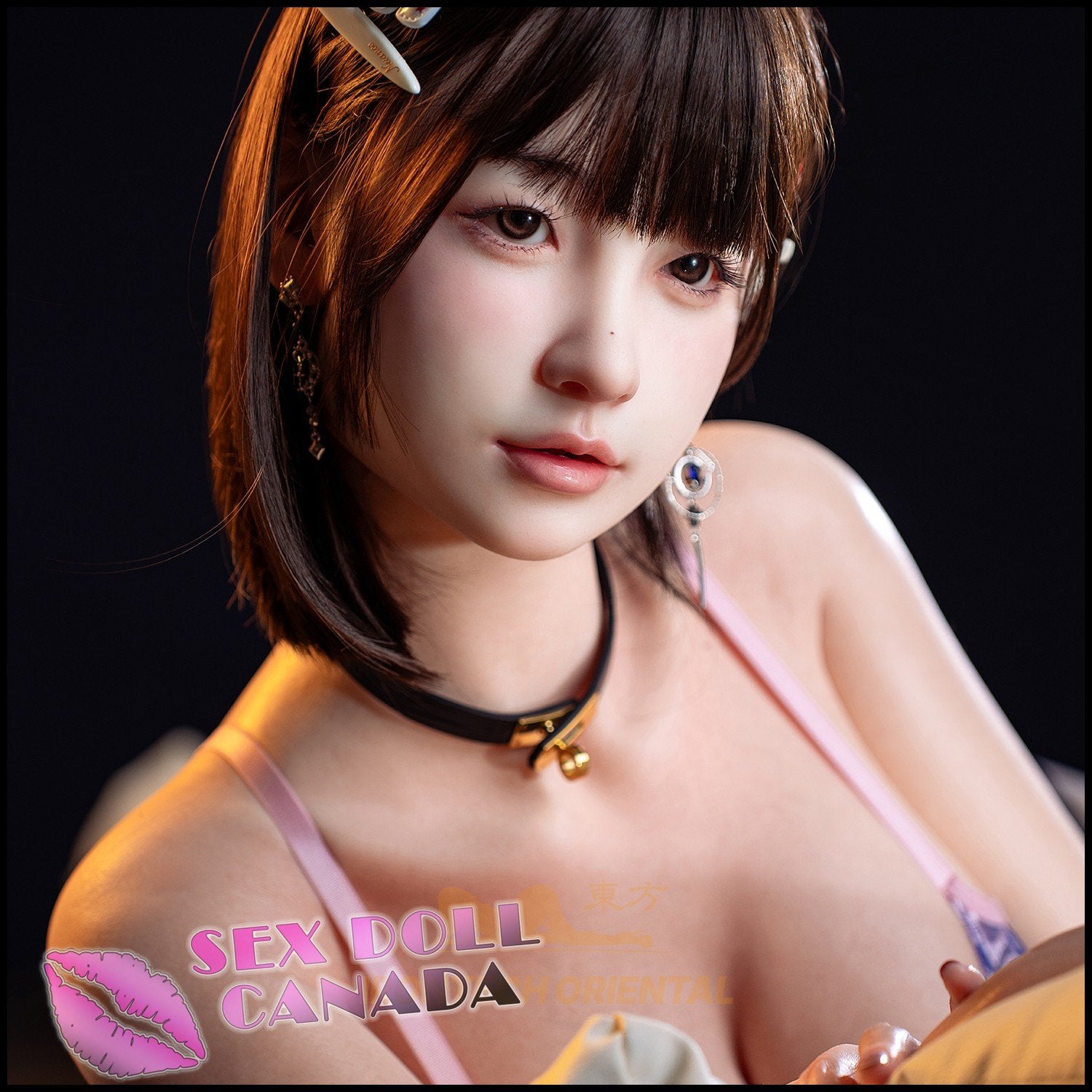IRONTECH Dolls Realistic Sex Doll Brunette Hair Big Tits Breasts Small Waist