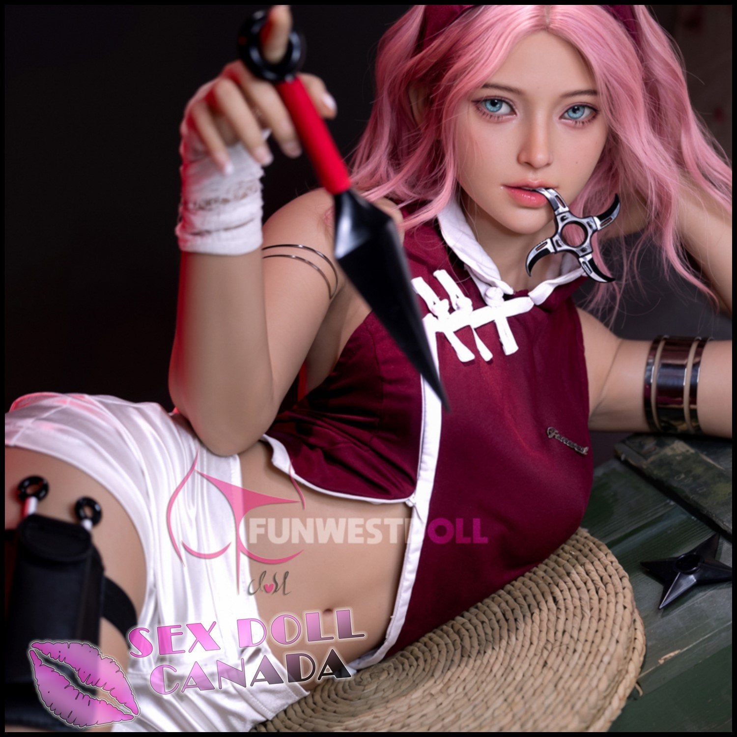 FunWestDoll Realistic Sex Doll Big Ass Butt Small Tits Boobs Small Waist