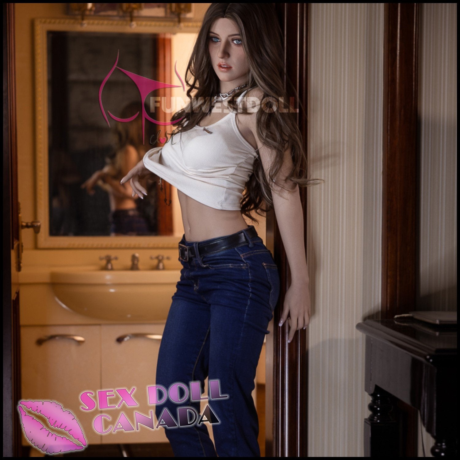 FunWestDoll Realistic Sex Doll Western American Big Ass Butt Small Tits Boobs