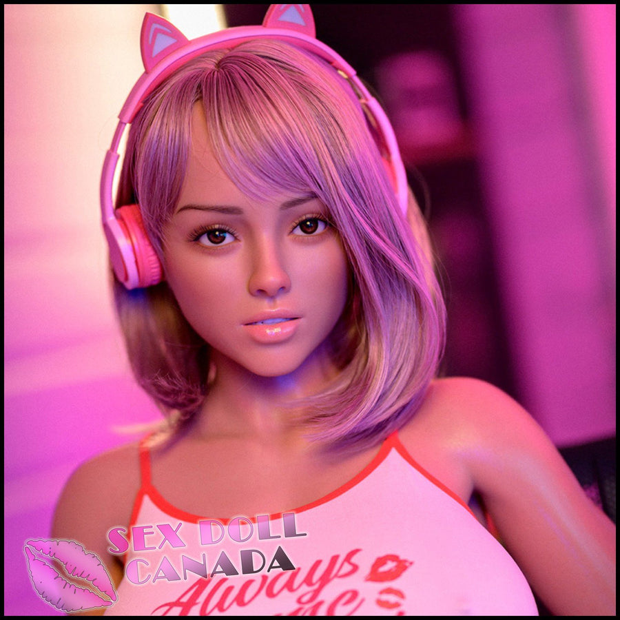 Lusandy Realistic Sex Doll Pink Purple Hair Curvy Full Body Asian Japanese Chinese