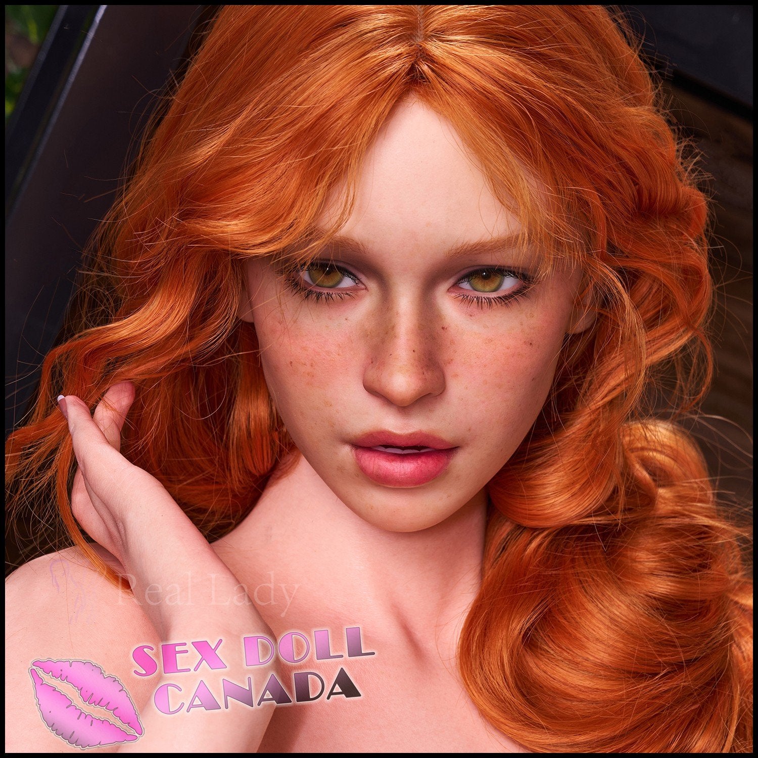 Real Lady Realistic Sex Doll Red Head Curvy Full Body Western American