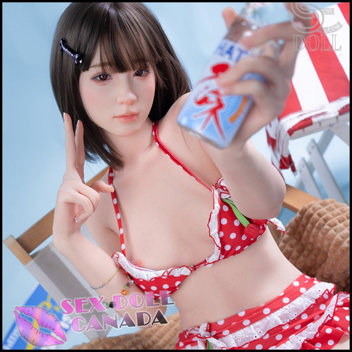 159 (5'3") A-Cup Airi (Head #163SC) Full Silicone - SE Doll