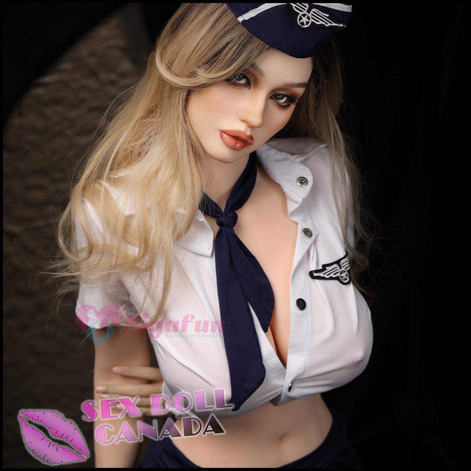 Sigafun Realistic Sex Doll Big Ass Butt Blonde Hair Curvy Full Body
