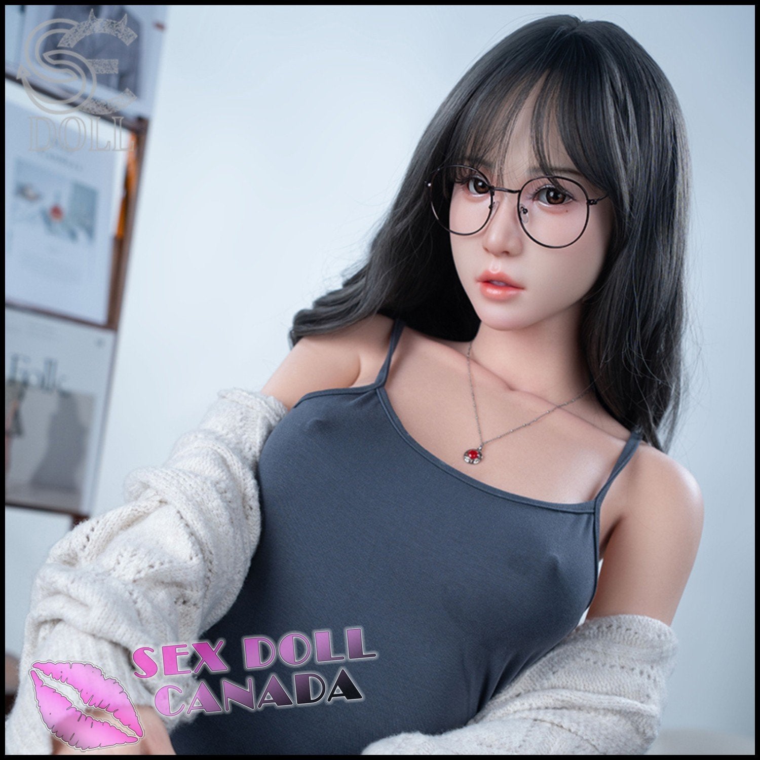 SE Doll Realistic Sex Doll Big Tits Breasts Black Hair Brunette Hair