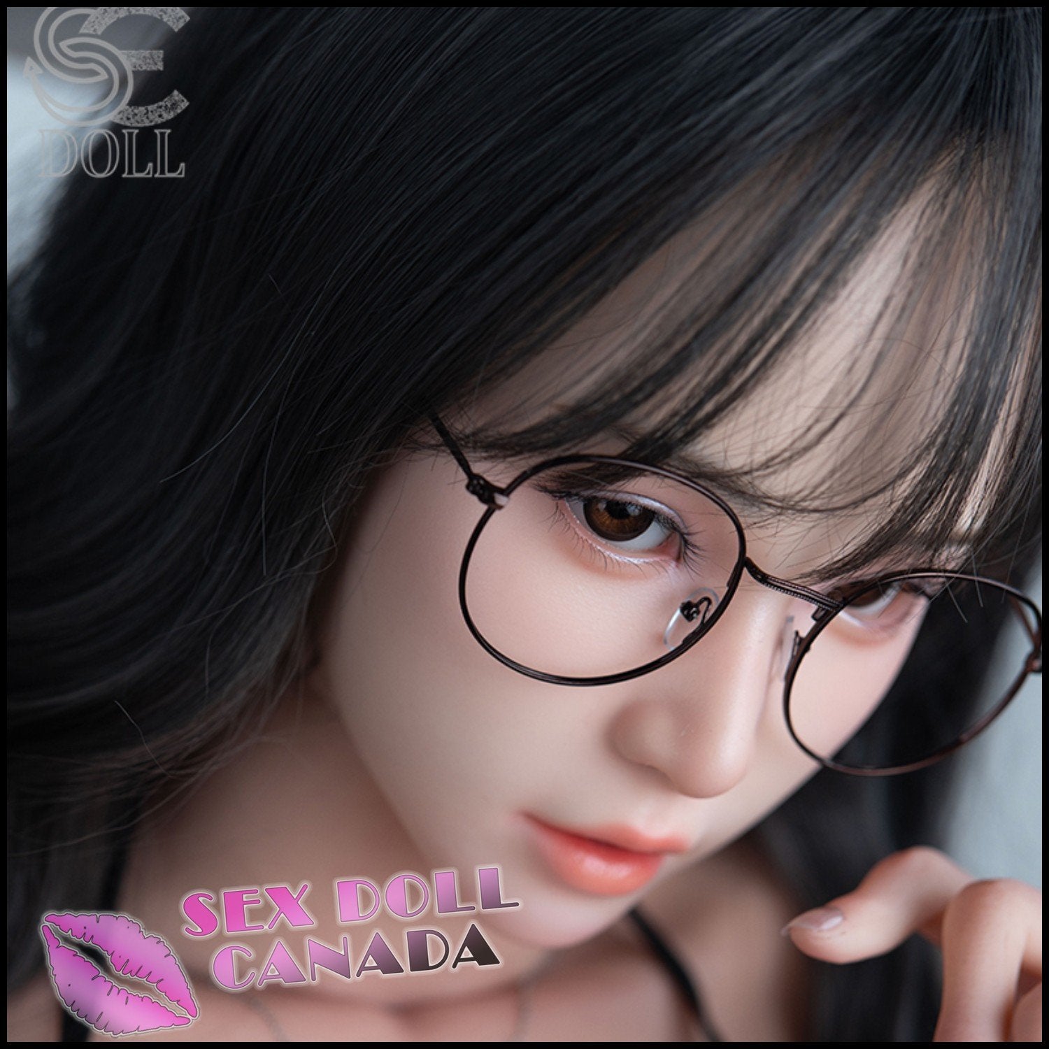 SE Doll Realistic Sex Doll Black Hair Fit Athletic Brunette Hair