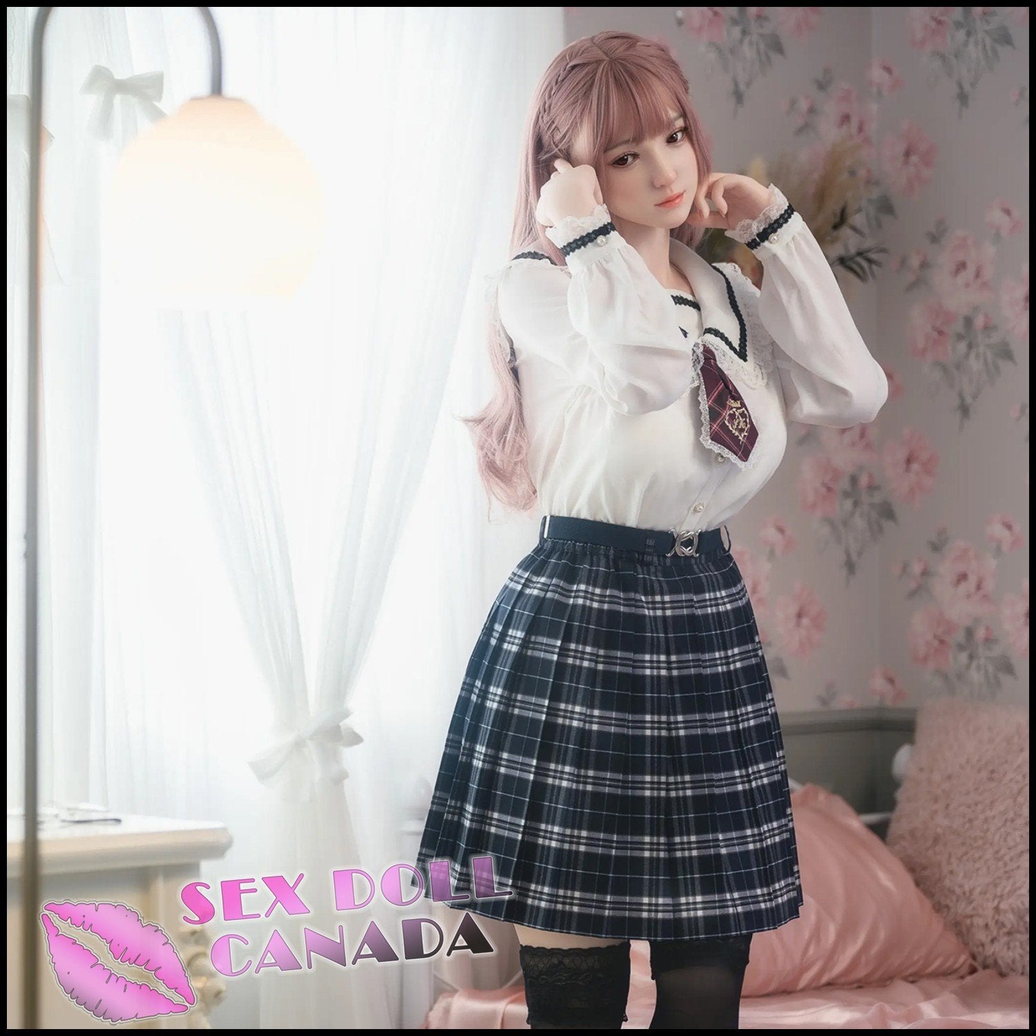 Tayu Realistic Sex Doll Pink Purple Hair Big Tits Breasts Western American