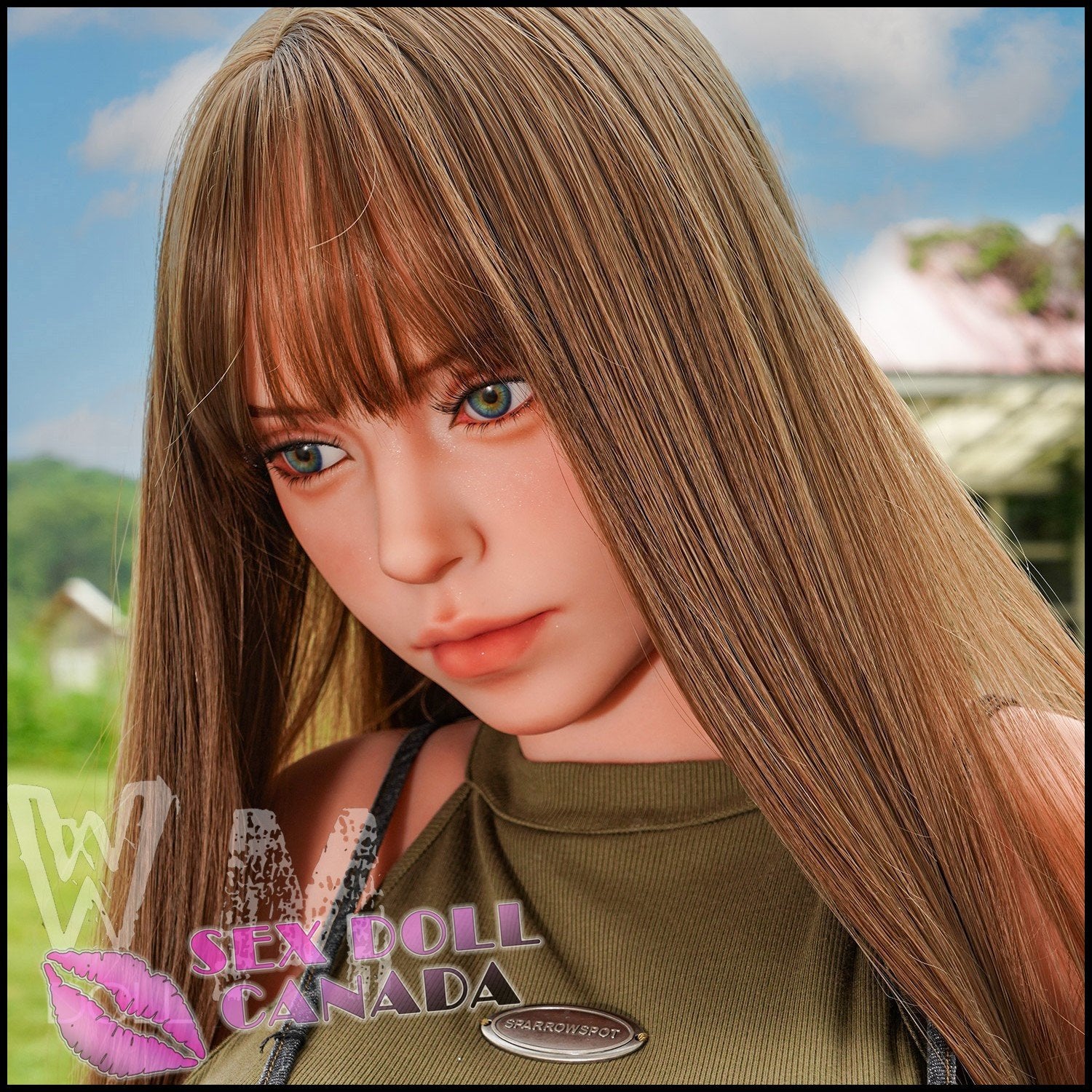 WM Doll Realistic Sex Doll Curvy Full Body Brunette Hair Western American
