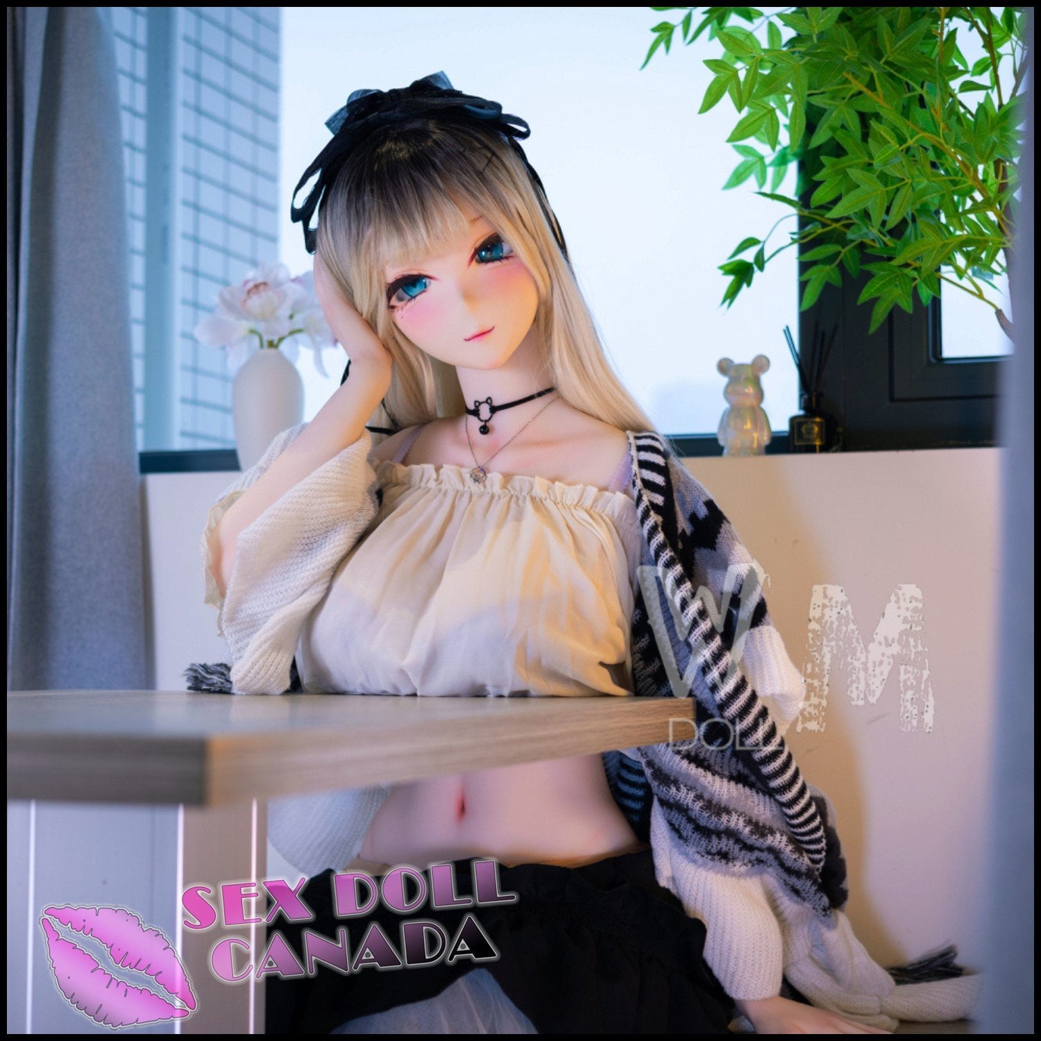 WM Doll Realistic Sex Doll Asian Japanese Chinese Blonde Hair Huge Tits Boobs