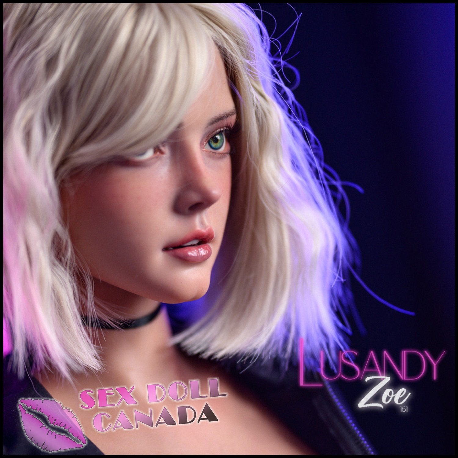 Lusandy Realistic Sex Doll Big Tits Breasts Gray Silver White Hair Western American
