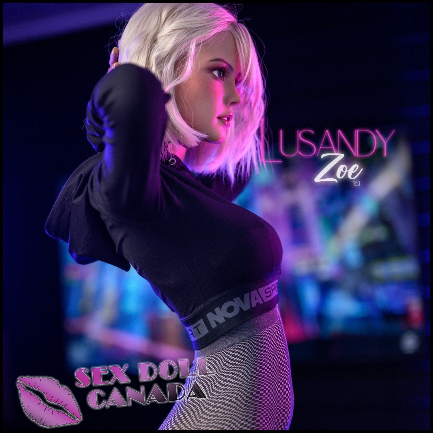 Lusandy Realistic Sex Doll Gray Silver White Hair Big Tits Breasts Russian German