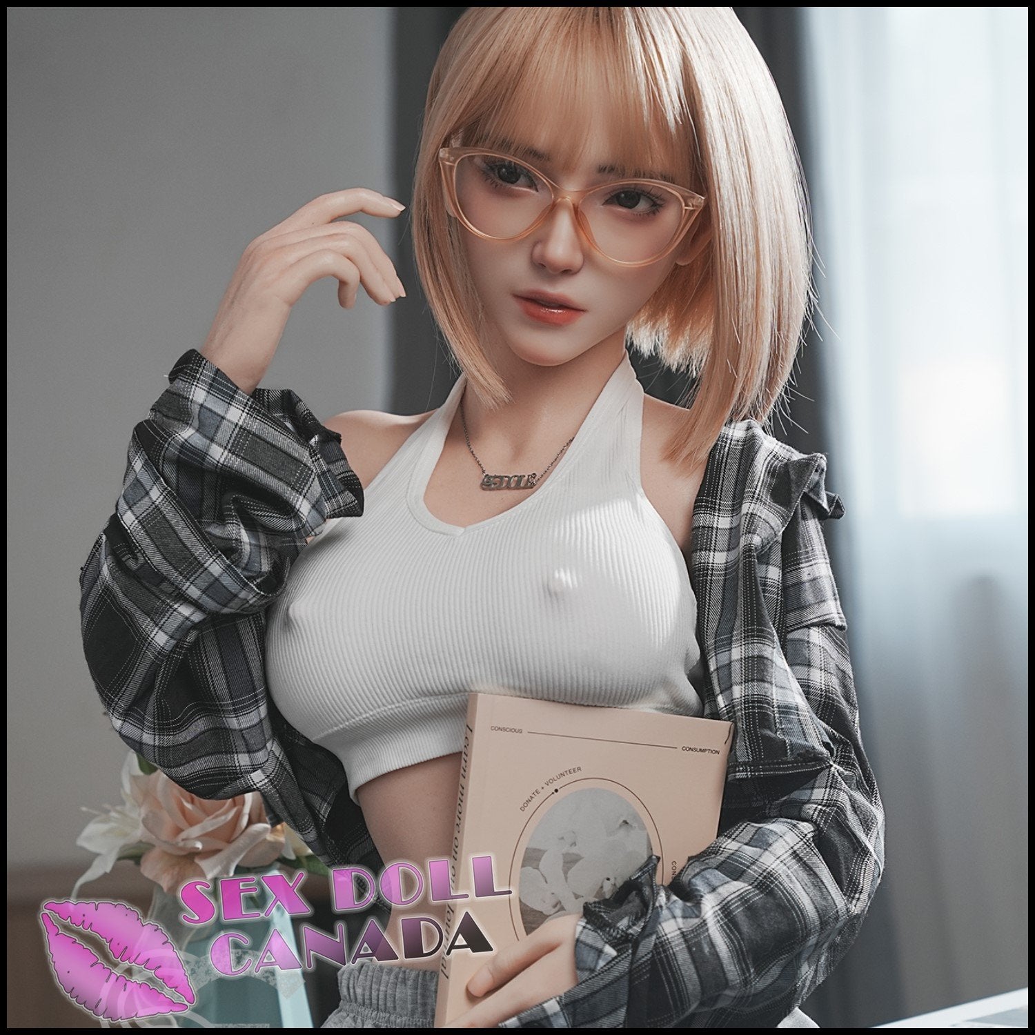 SE DOLL Realistic Sex Doll Blonde Hair Big Tits Breasts Curvy Full Body