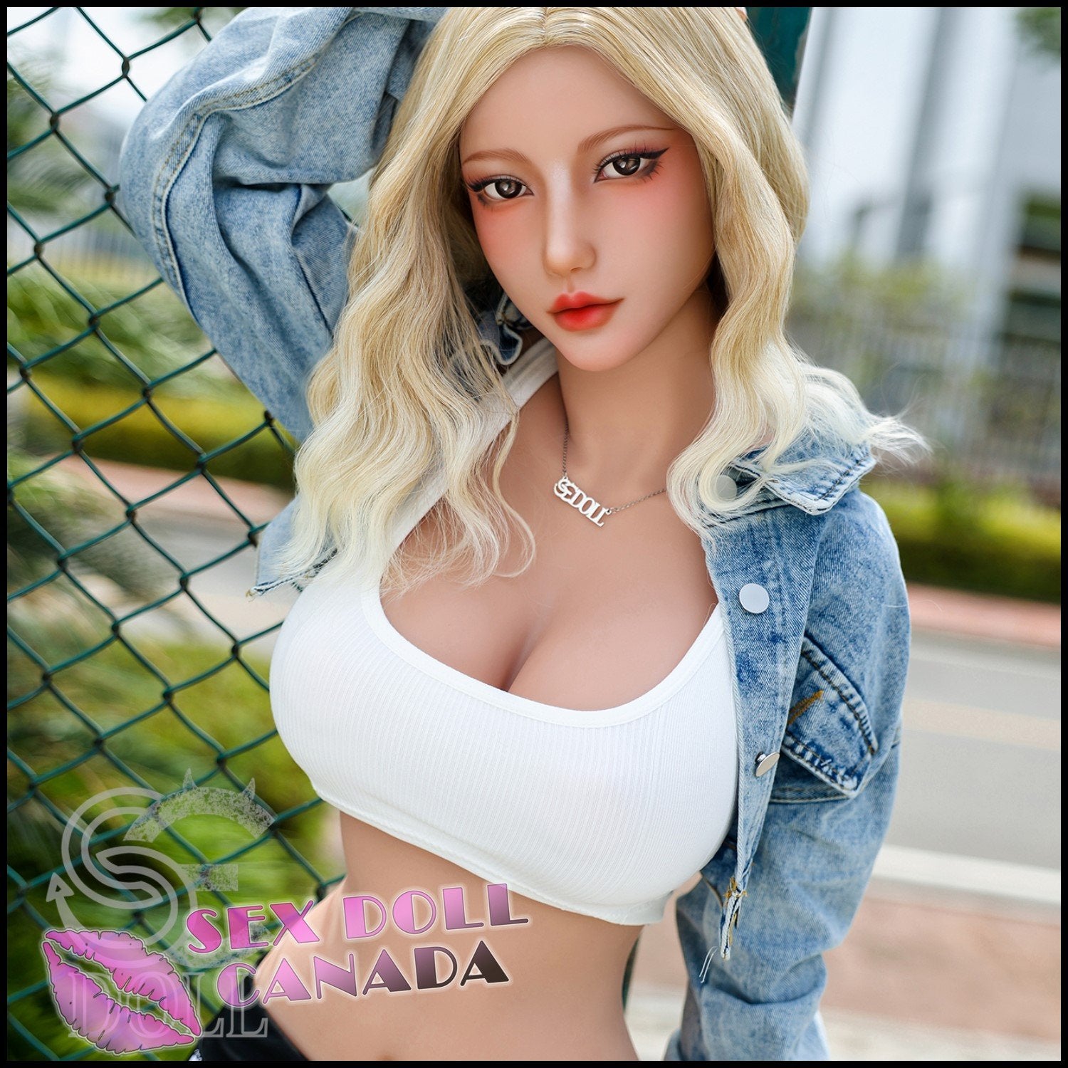 SE DOLL Realistic Sex Doll Blonde Hair Curvy Full Body Big Tits Breasts