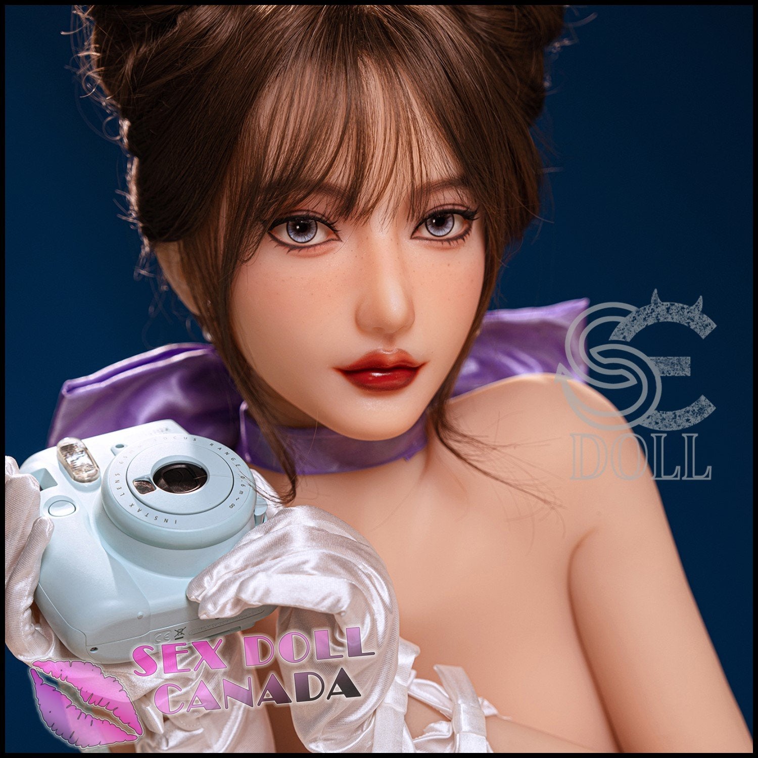 SE DOLL Realistic Sex Doll Curvy Full Body Brunette Hair Asian Japanese Chinese