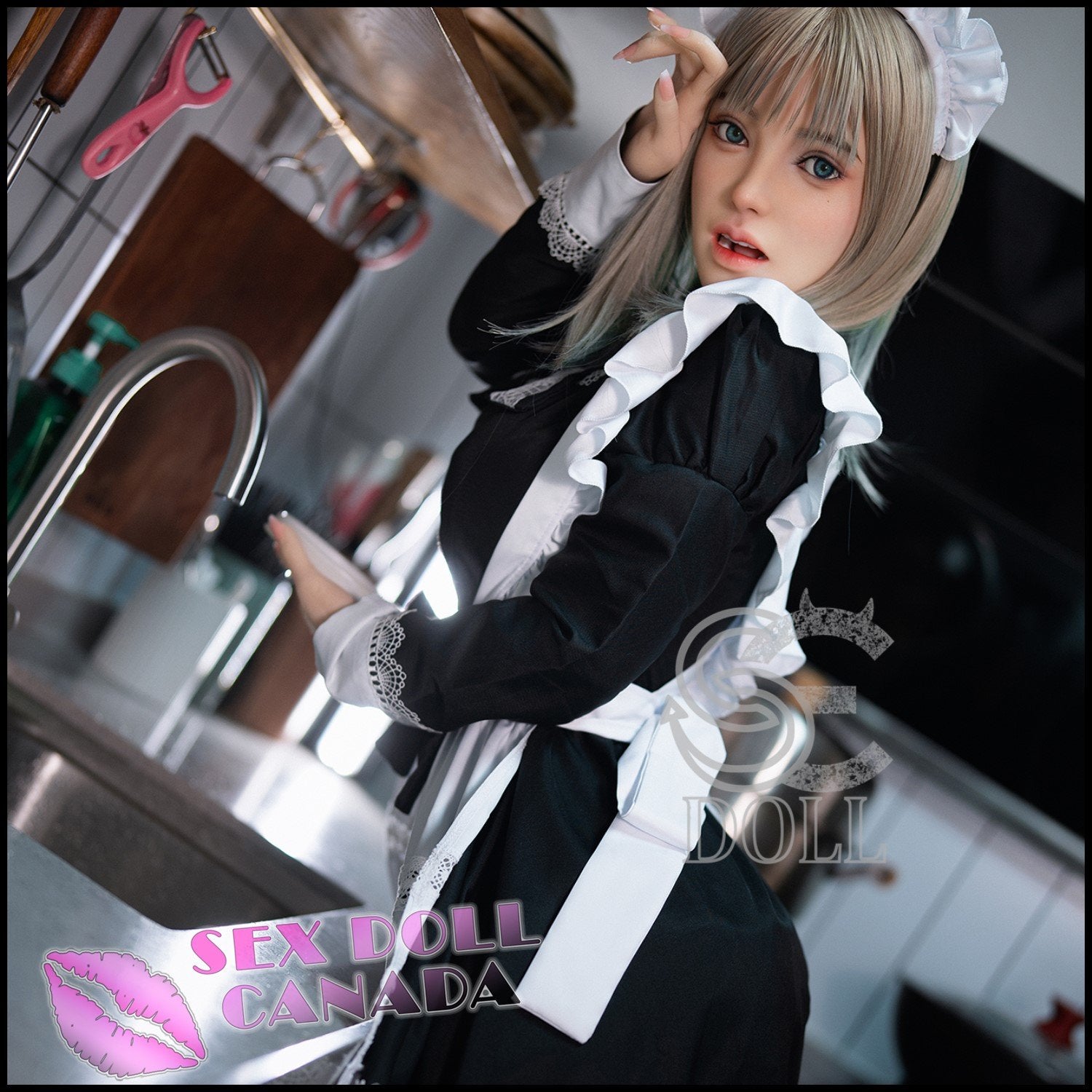 SE DOLL Realistic Sex Doll Small Waist Blonde Hair Big Ass Butt