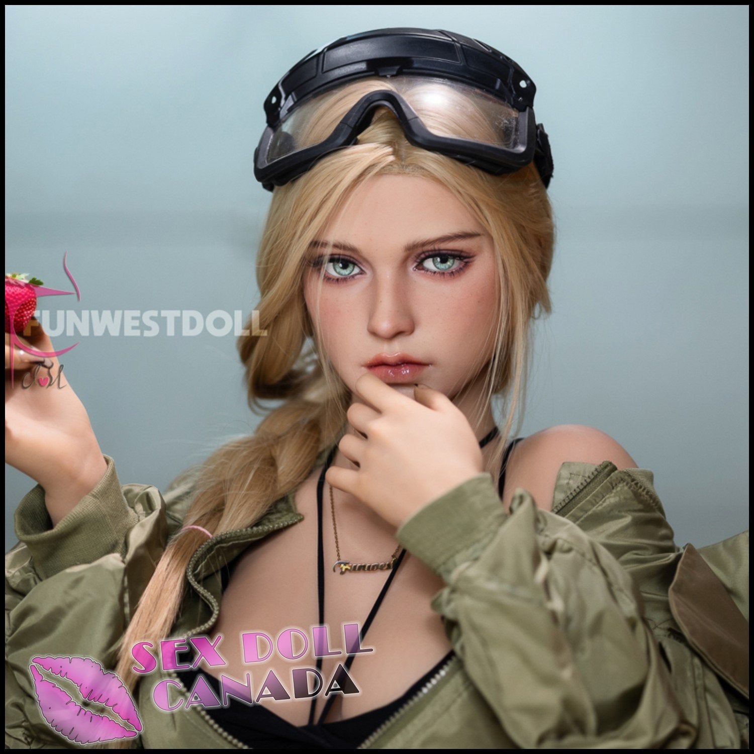 FunWestDoll Realistic Sex Doll Small Waist Blonde Hair Western American