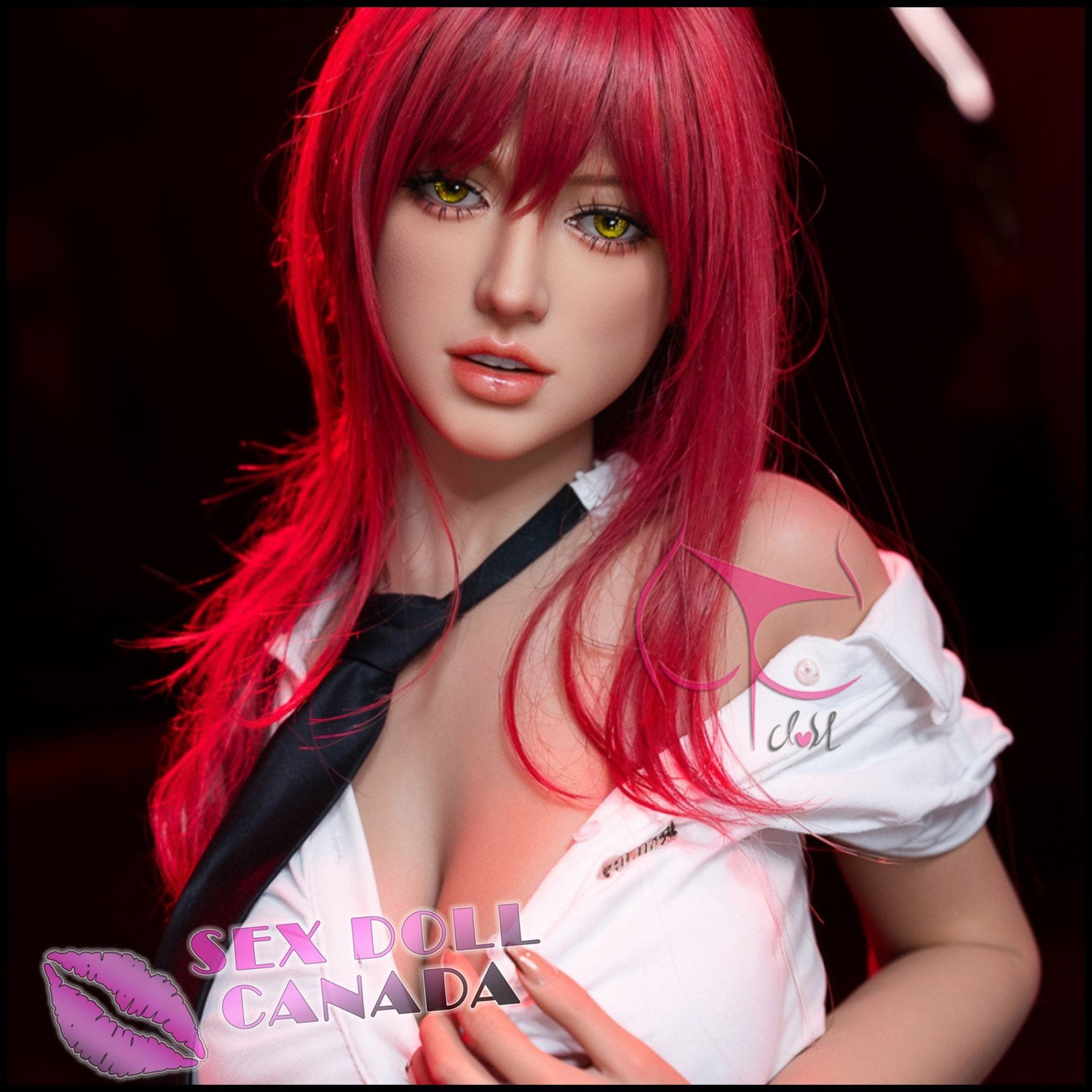 FunWestDoll Realistic Sex Doll Small Waist Big Tits Breasts Red Head