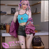 IRONTECH Realistic Sex Doll Pink Purple Hair Western American Curvy Full Body