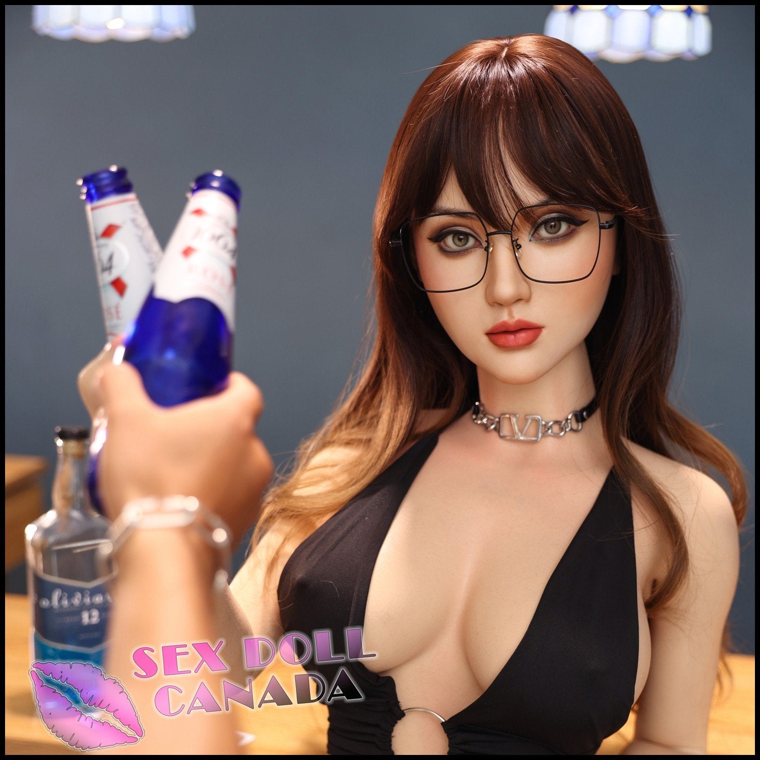 Normon Doll Realistic Sex Doll Curvy Full Body Black Hair Big Tits Breasts