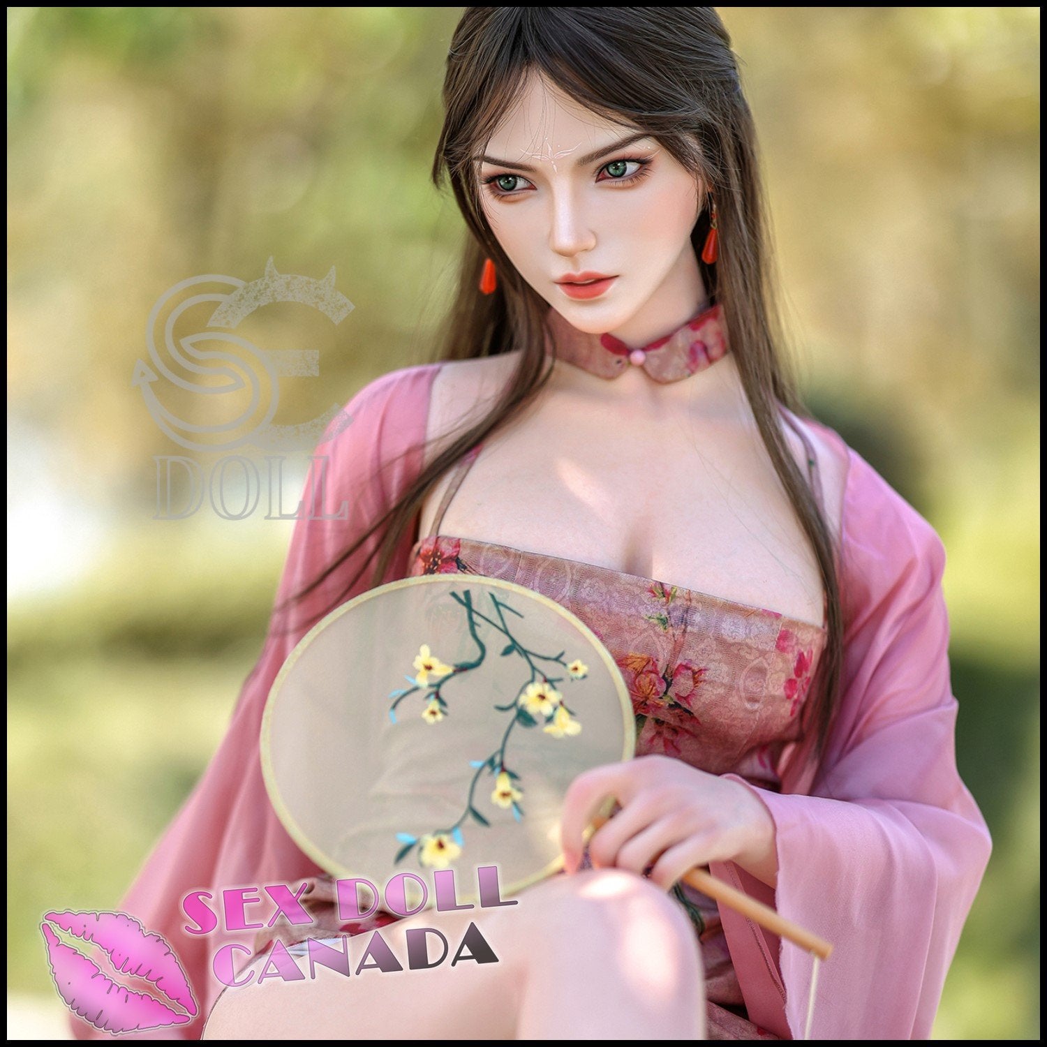 SE DOLL Realistic Sex Doll Brunette Hair Big Tits Breasts Brunette Hair