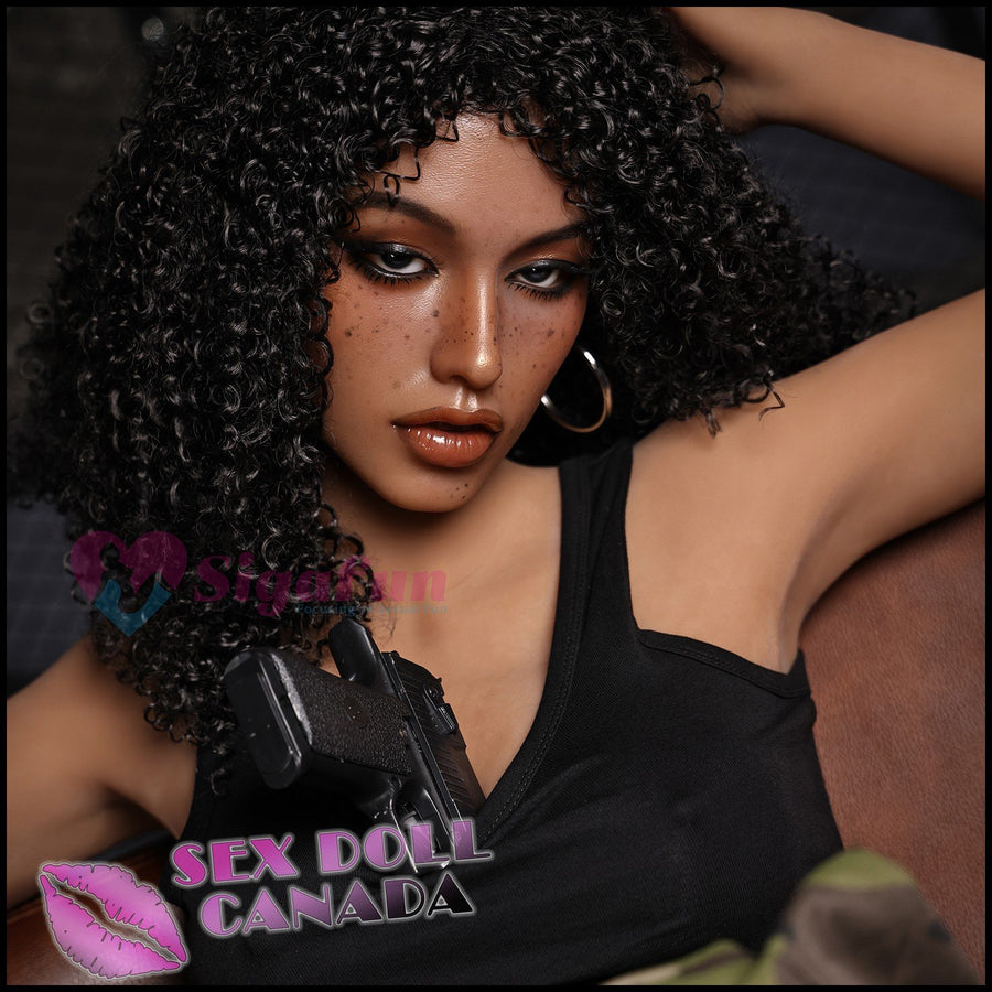 Sigafun Realistic Sex Doll Black Ebony African Big Tits Breasts Brunette Hair