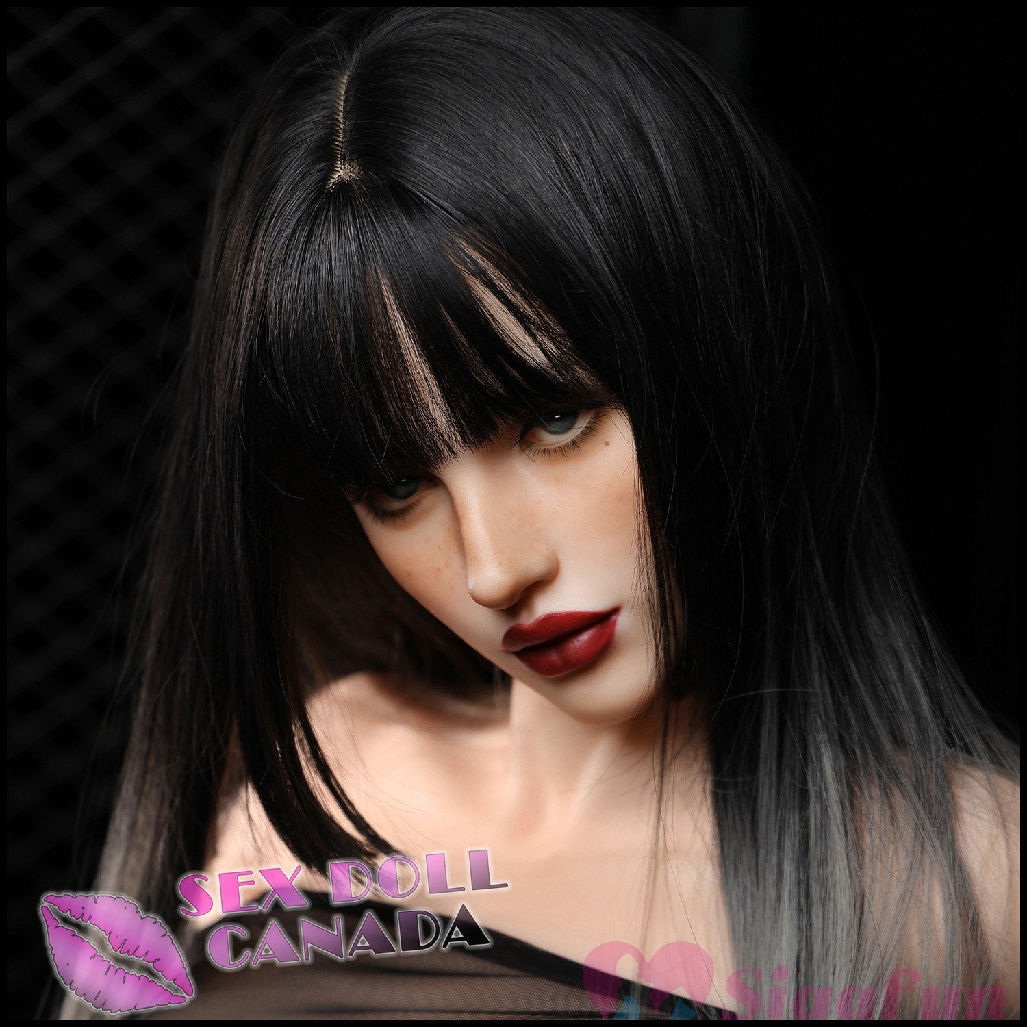 Sigafun Realistic Sex Doll Huge Tits Boobs Gray Silver White Hair (Sticker) New