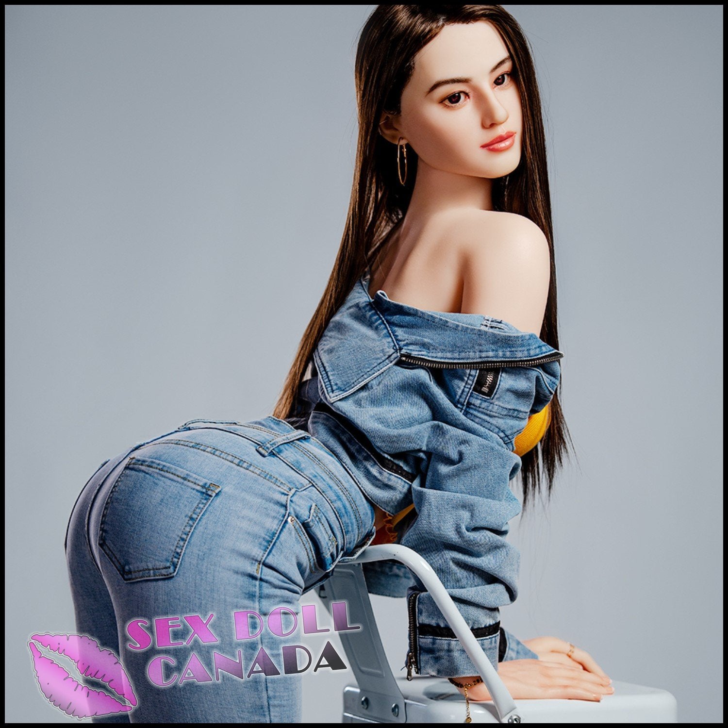 HR Doll Realistic Sex Doll Asian Japanese Chinese Brunette Hair Curvy Full Body