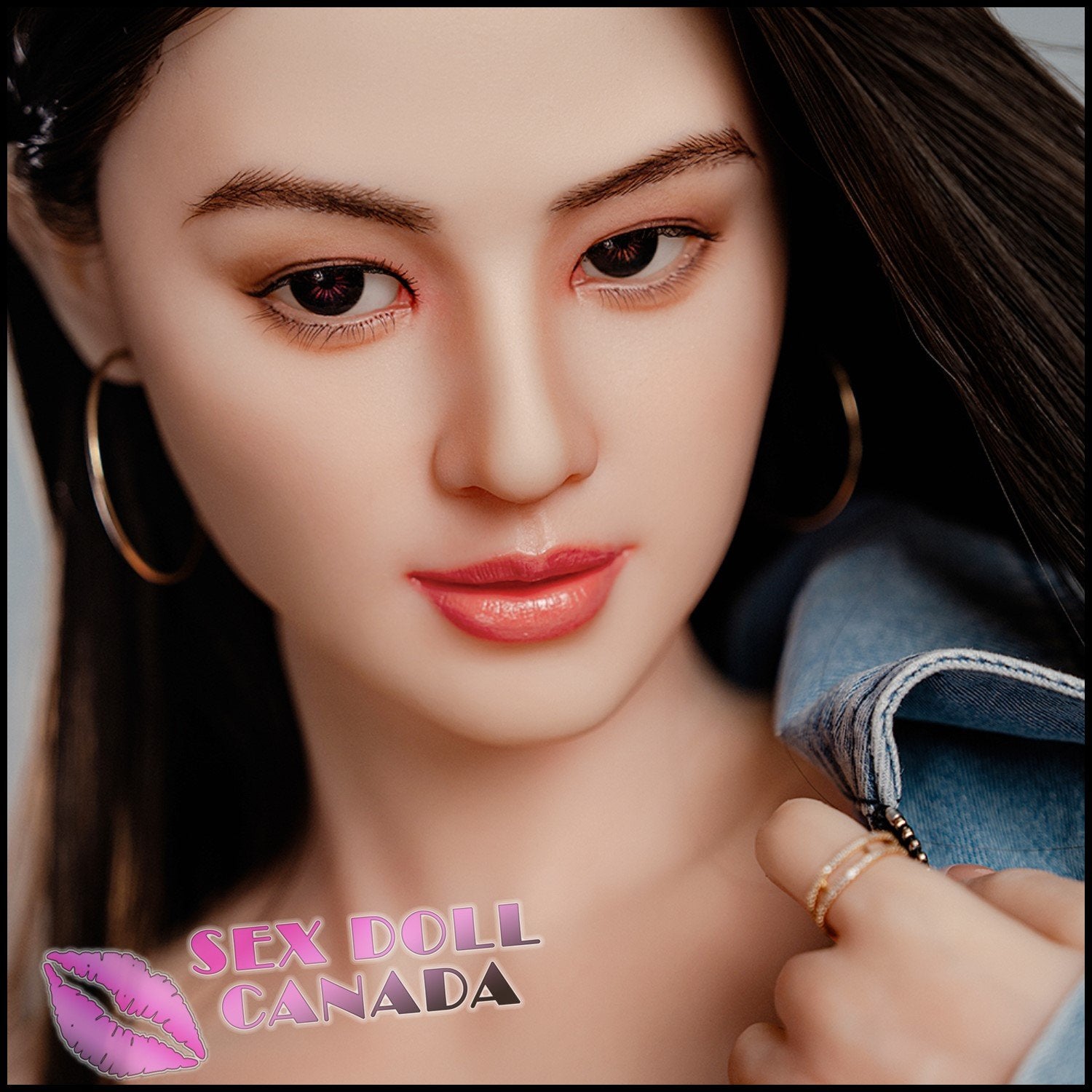 HR Doll Realistic Sex Doll Curvy Full Body Asian Japanese Chinese Brunette Hair