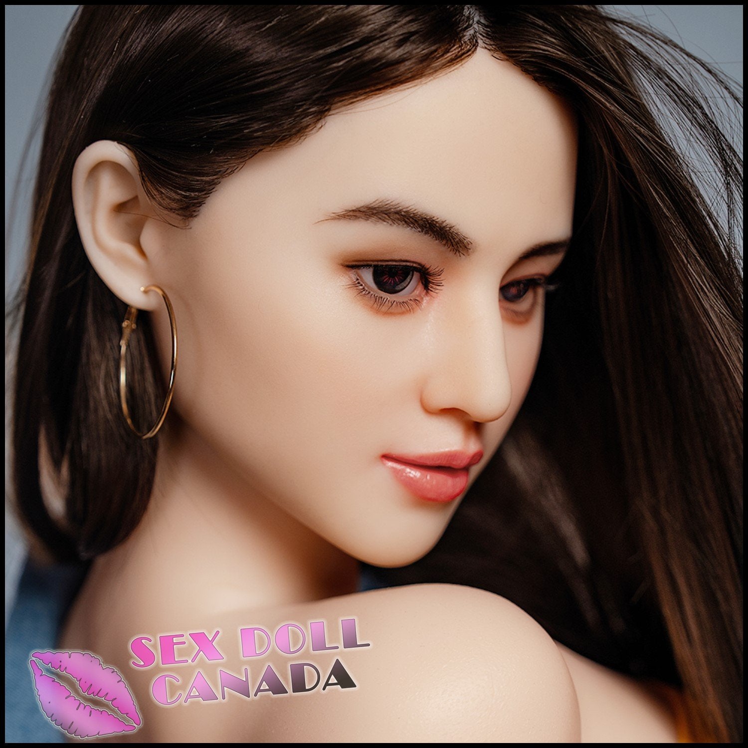 HR Doll Realistic Sex Doll Big Tits Breasts Brunette Hair Curvy Full Body