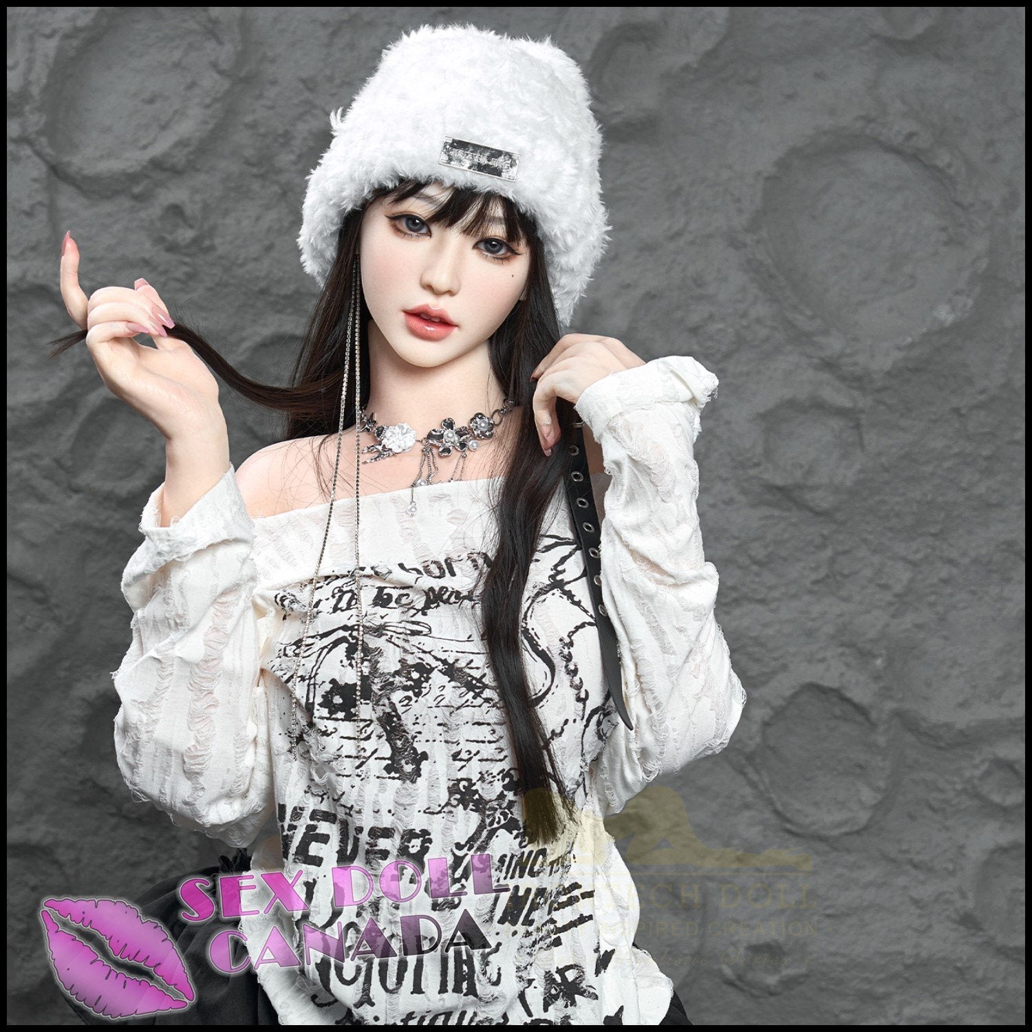 IRONTECH Realistic Sex Doll Black Hair Asian Japanese Chinese Huge Tits Boobs