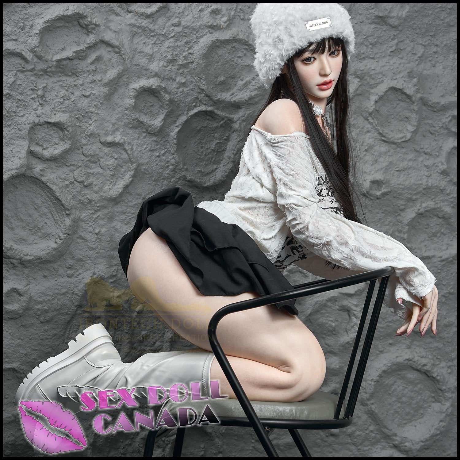 IRONTECH Realistic Sex Doll Huge Tits Boobs Curvy Full Body Black Hair