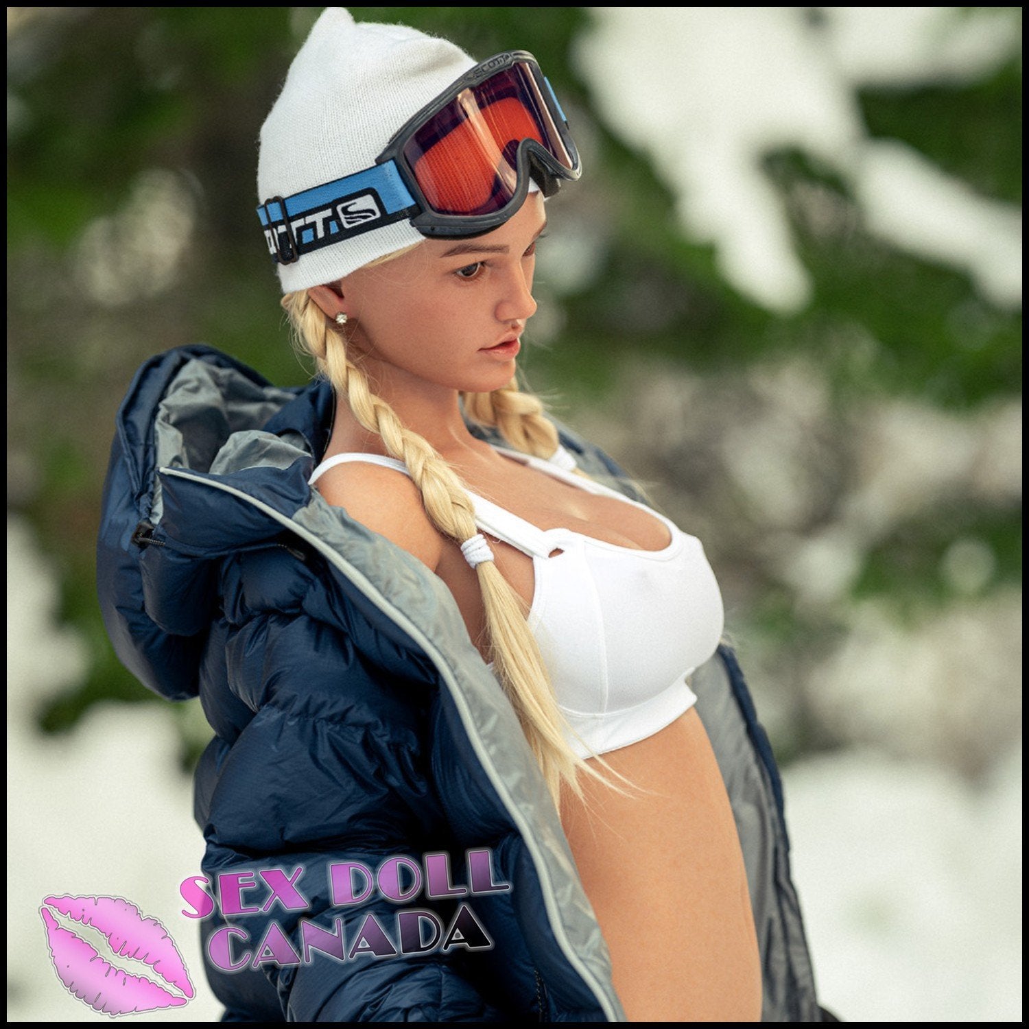 Lusandy Realistic Sex Doll Huge Tits Boobs Blonde Hair (Sticker) New