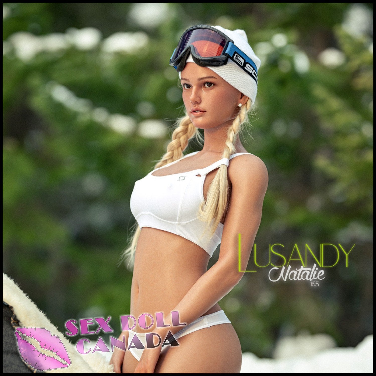Lusandy Realistic Sex Doll Huge Tits Boobs (Sticker) New Blonde Hair