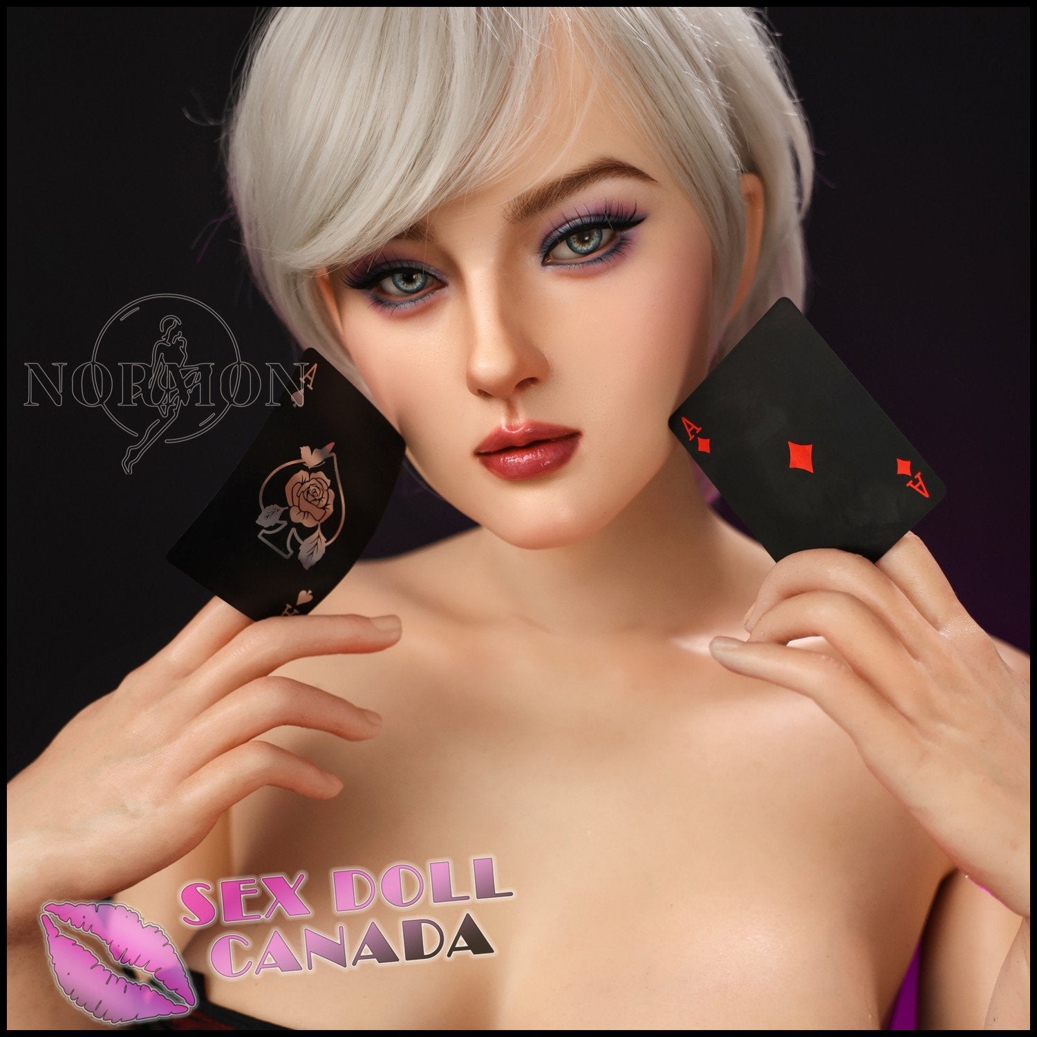 Normon Doll Realistic Sex Doll Russian German Gray Silver White Hair Western American