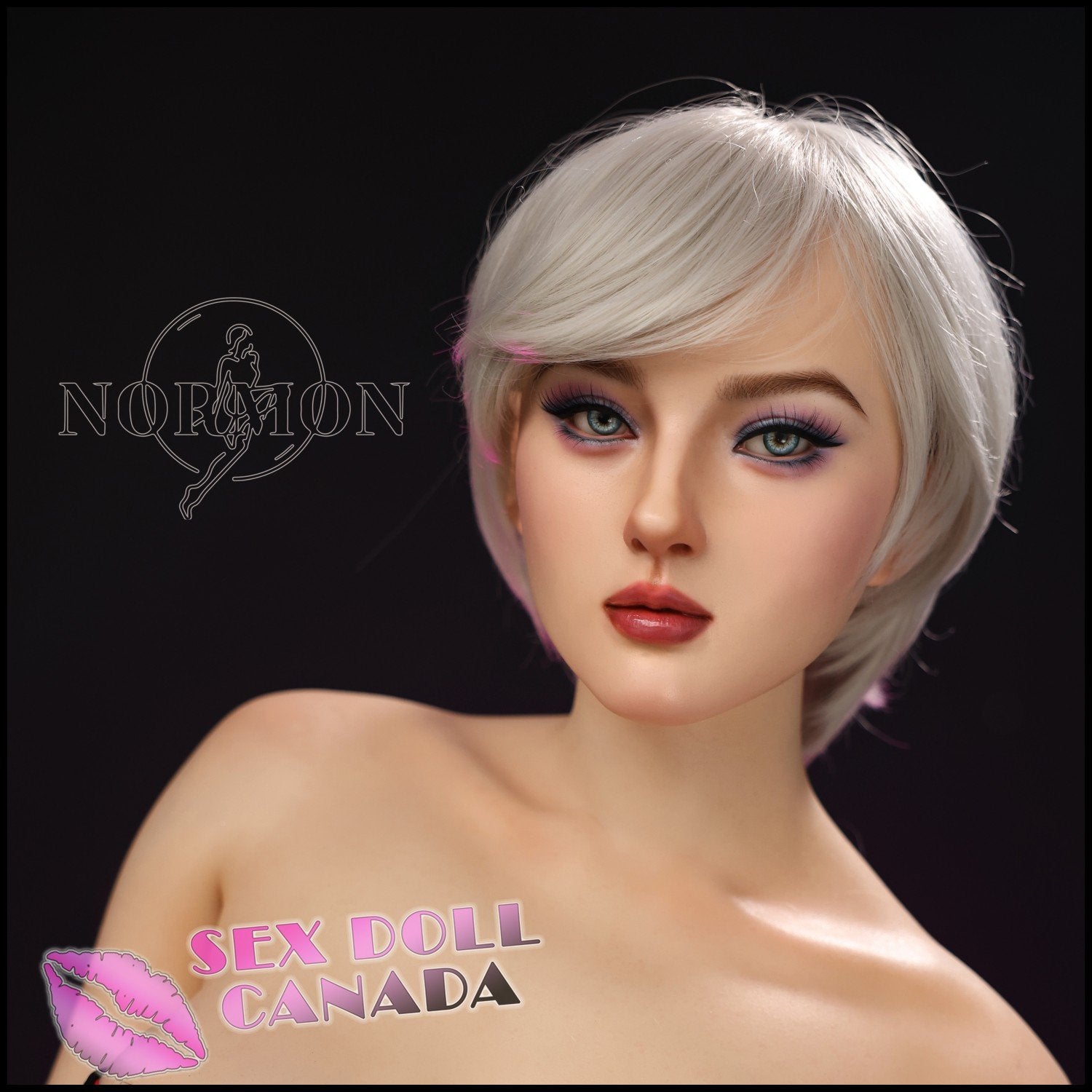 Normon Doll Realistic Sex Doll Russian German Gray Silver White Hair Big Tits Breasts