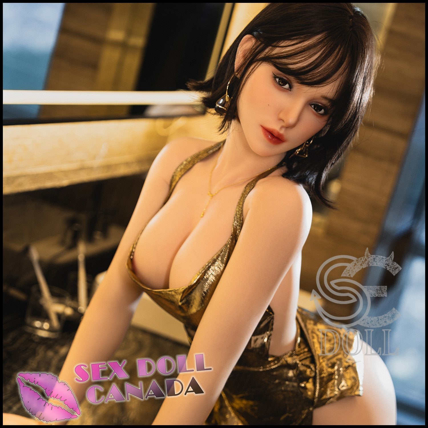 SE DOLL Realistic Sex Doll Big Tits Breasts Brunette Hair Asian Japanese Chinese