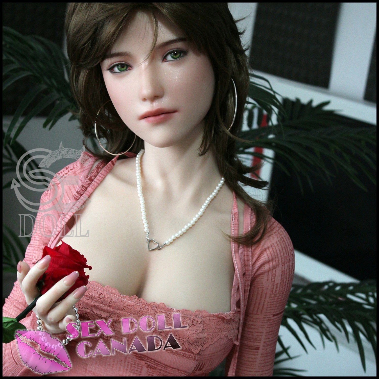 SE DOLL Realistic Sex Doll Big Tits Breasts Brunette Hair Big Tits Breasts