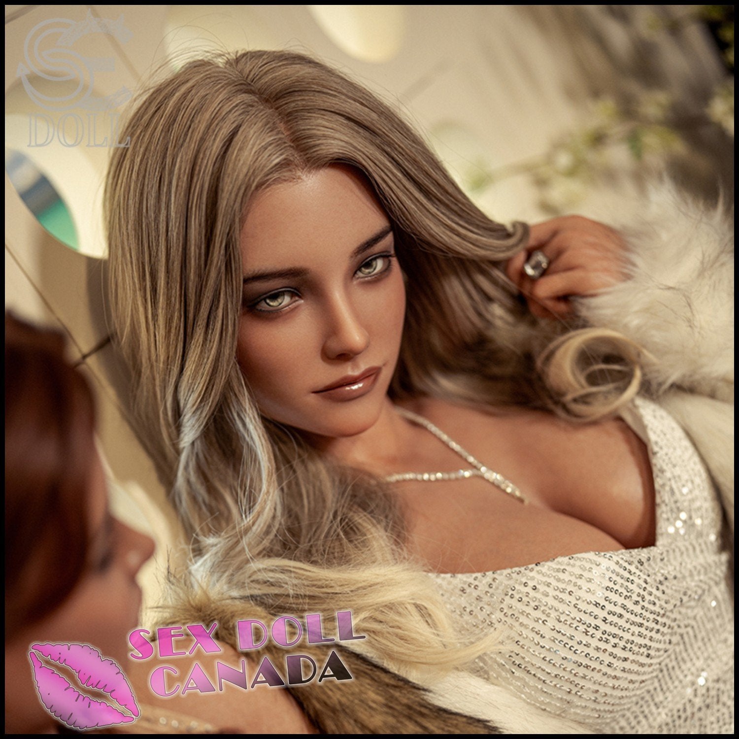 SE DOLL Realistic Sex Doll Big Tits Breasts Blonde Hair Skinny Slim