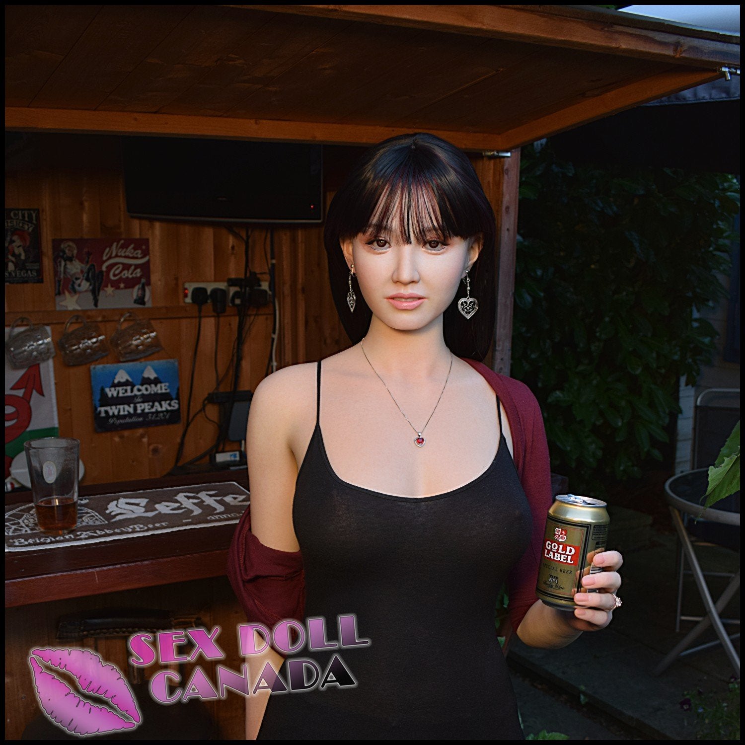 Normon Doll Realistic Sex Doll Black Hair Big Tits Breasts Western American