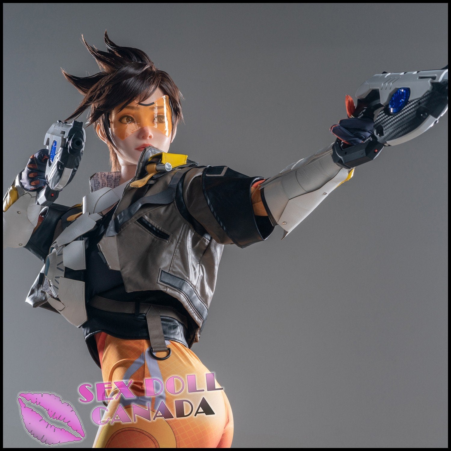 Game Lady Realistic Sex Doll Black Hair Big Tits Breasts Russian German