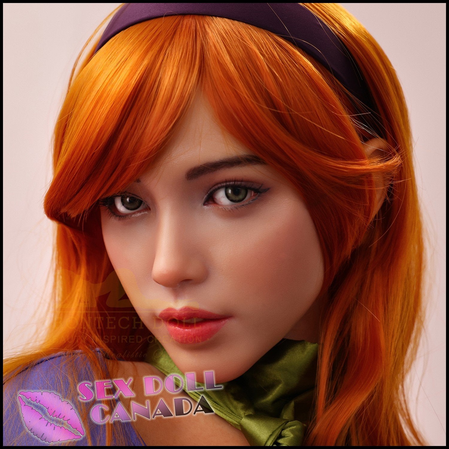 IRONTECH Realistic Sex Doll Curvy Full Body Small Waist Red Head