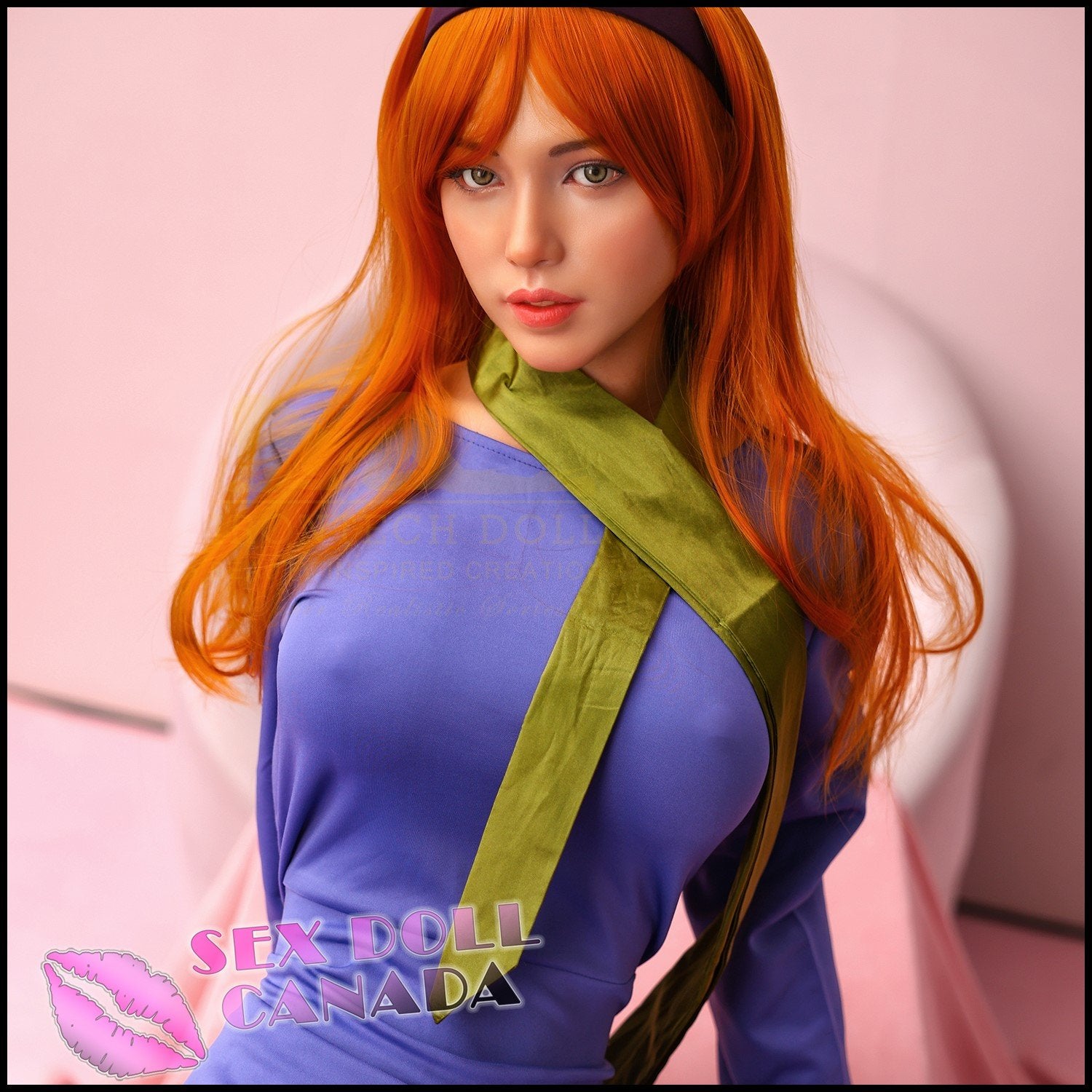 IRONTECH Realistic Sex Doll Tall Long Legs Huge Tits Boobs Red Head